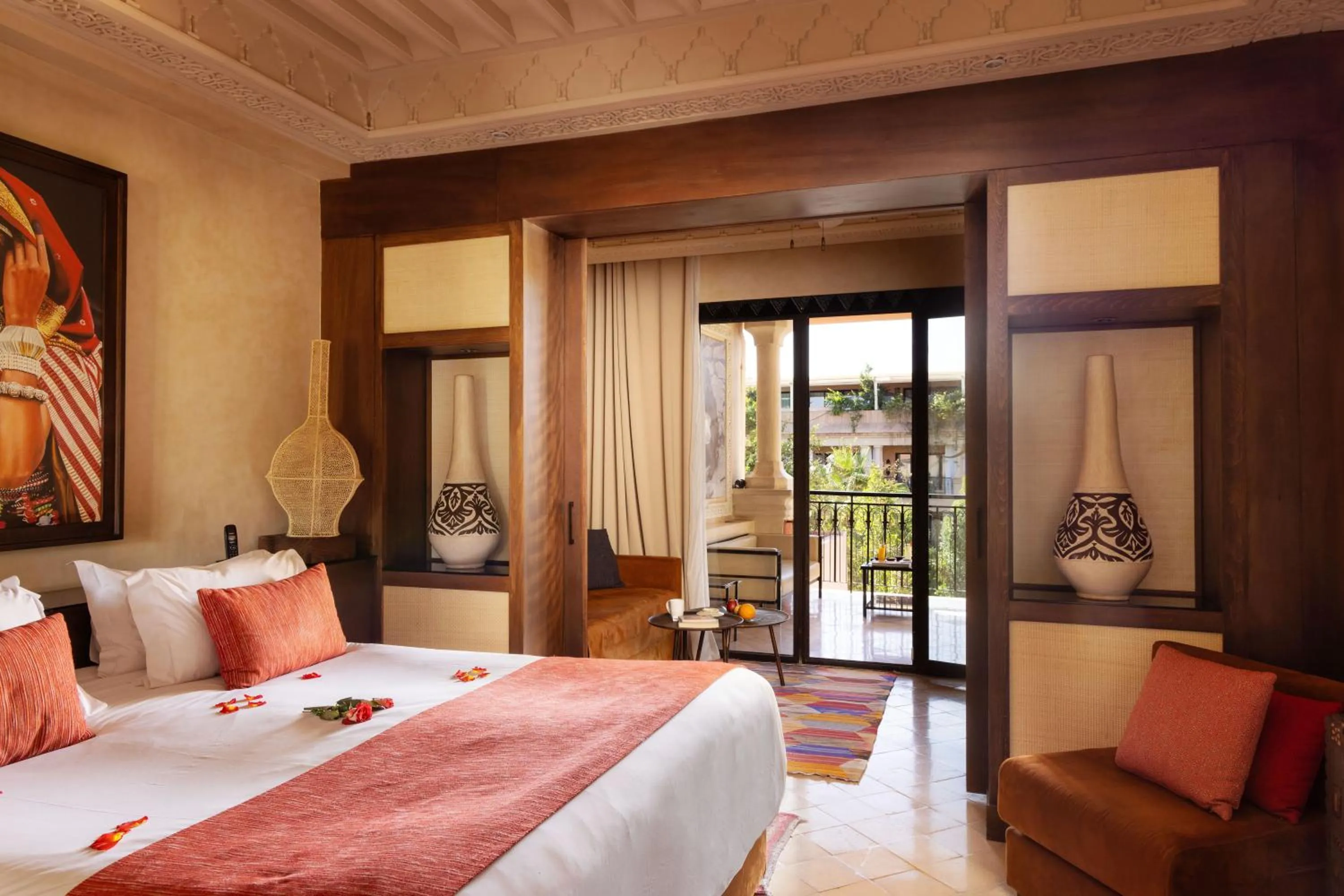 Bedroom, Bed in Les Jardins De La Koutoubia