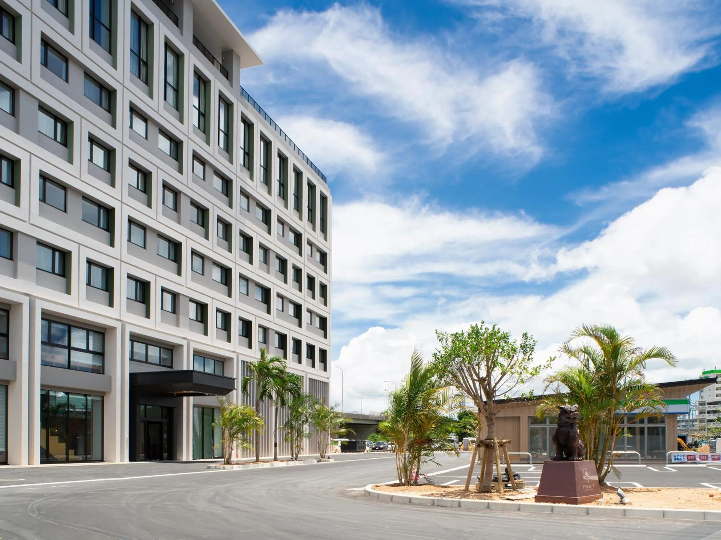 Property building in REF Okinawa Arena by VESSEL HOTELS