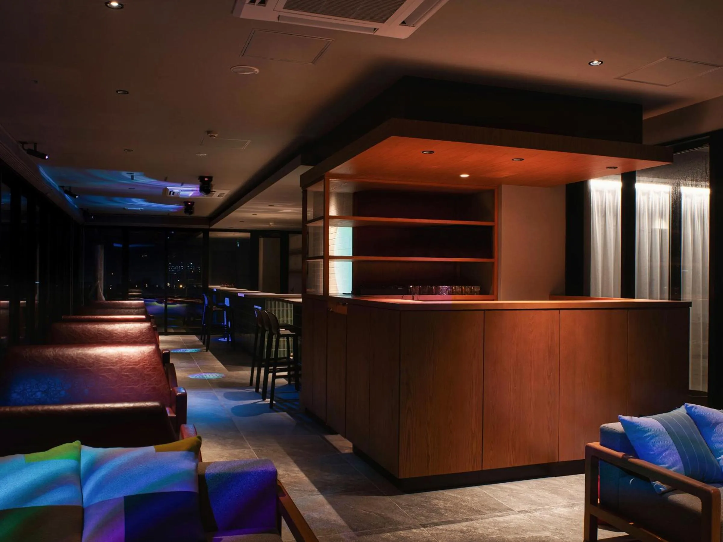 Lounge or bar in REF Okinawa Arena by VESSEL HOTELS