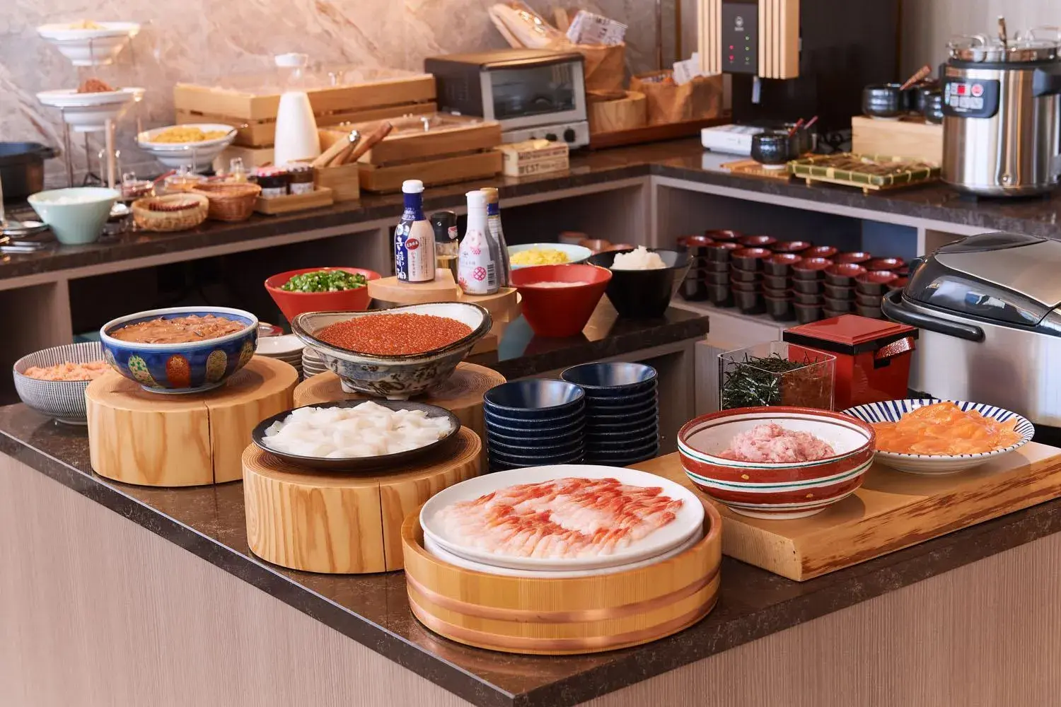 Buffet breakfast in Tosei Hotel Cocone Tsukiji Ginza Premier Buffet breakfast in Tosei Hotel Cocone Tsukiji Ginza Premier