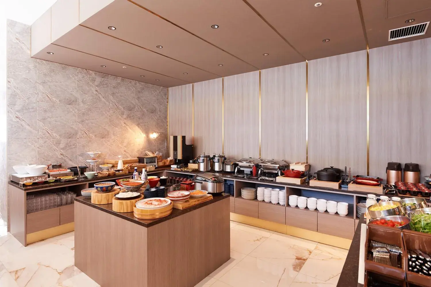 Buffet breakfast in Tosei Hotel Cocone Tsukiji Ginza Premier Buffet breakfast in Tosei Hotel Cocone Tsukiji Ginza Premier