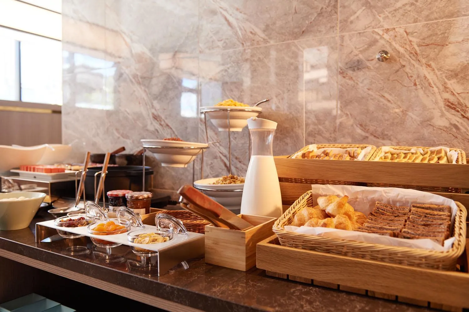 Buffet breakfast in Tosei Hotel Cocone Tsukiji Ginza Premier