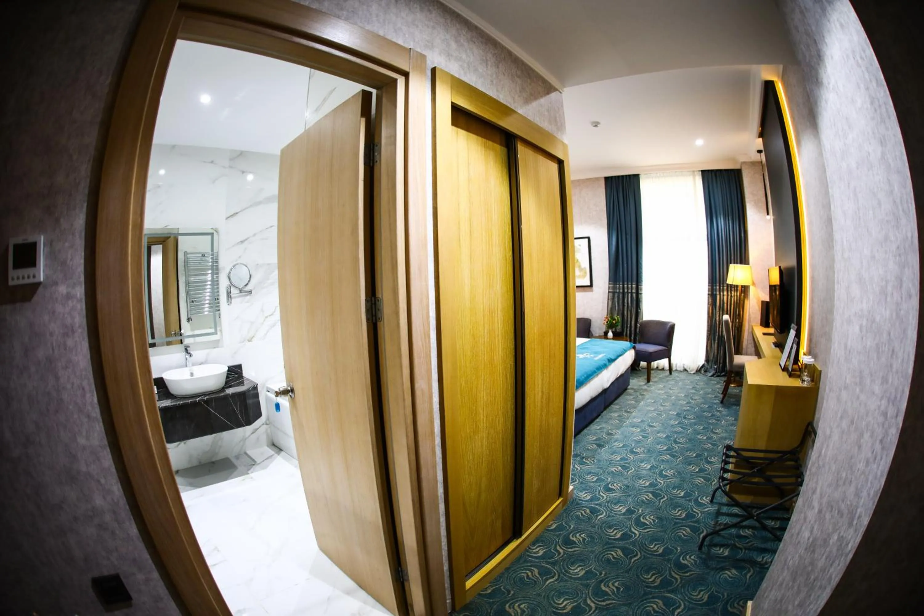 Photo of the whole room, Bed in Iris Hotel Baku