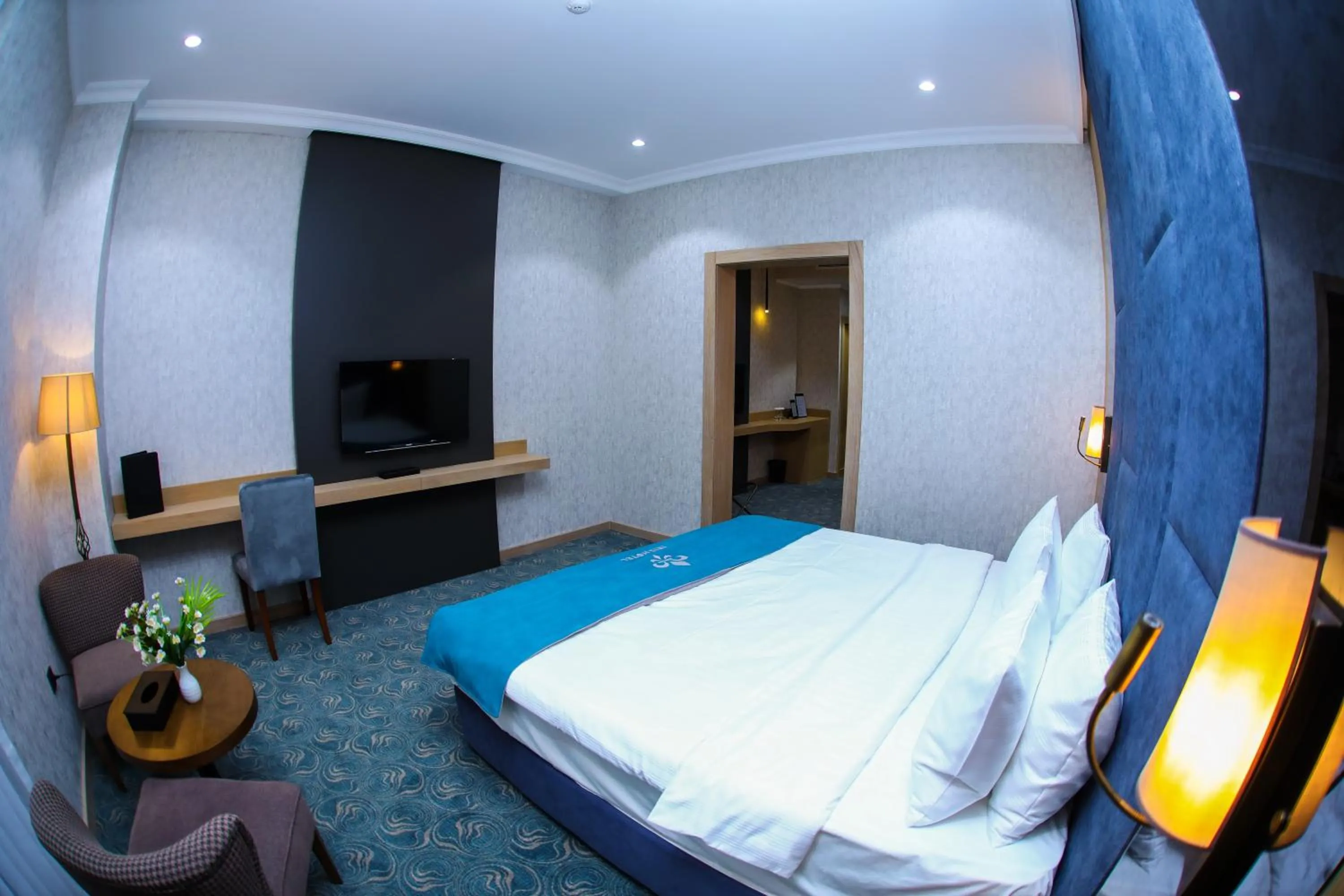 Photo of the whole room, Bed in Iris Hotel Baku