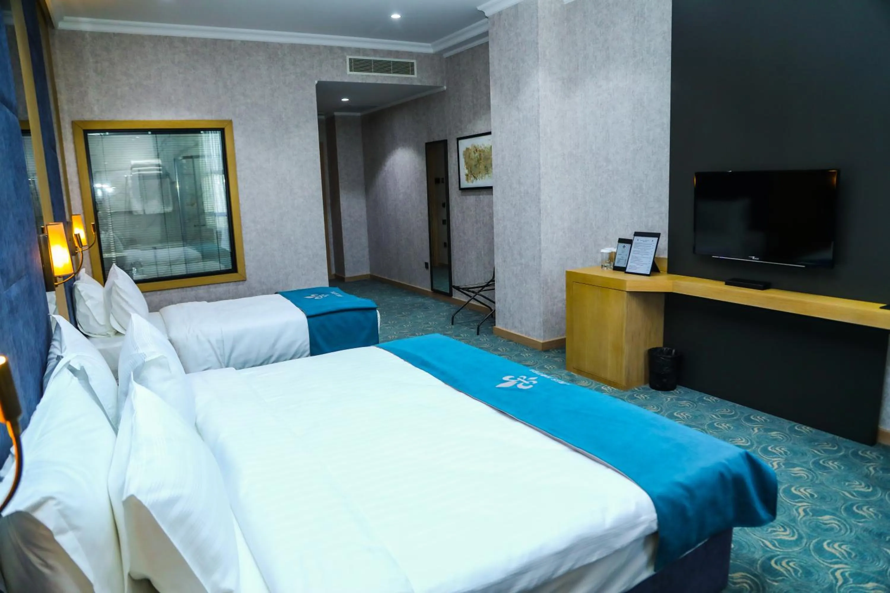 Bed in Iris Hotel Baku