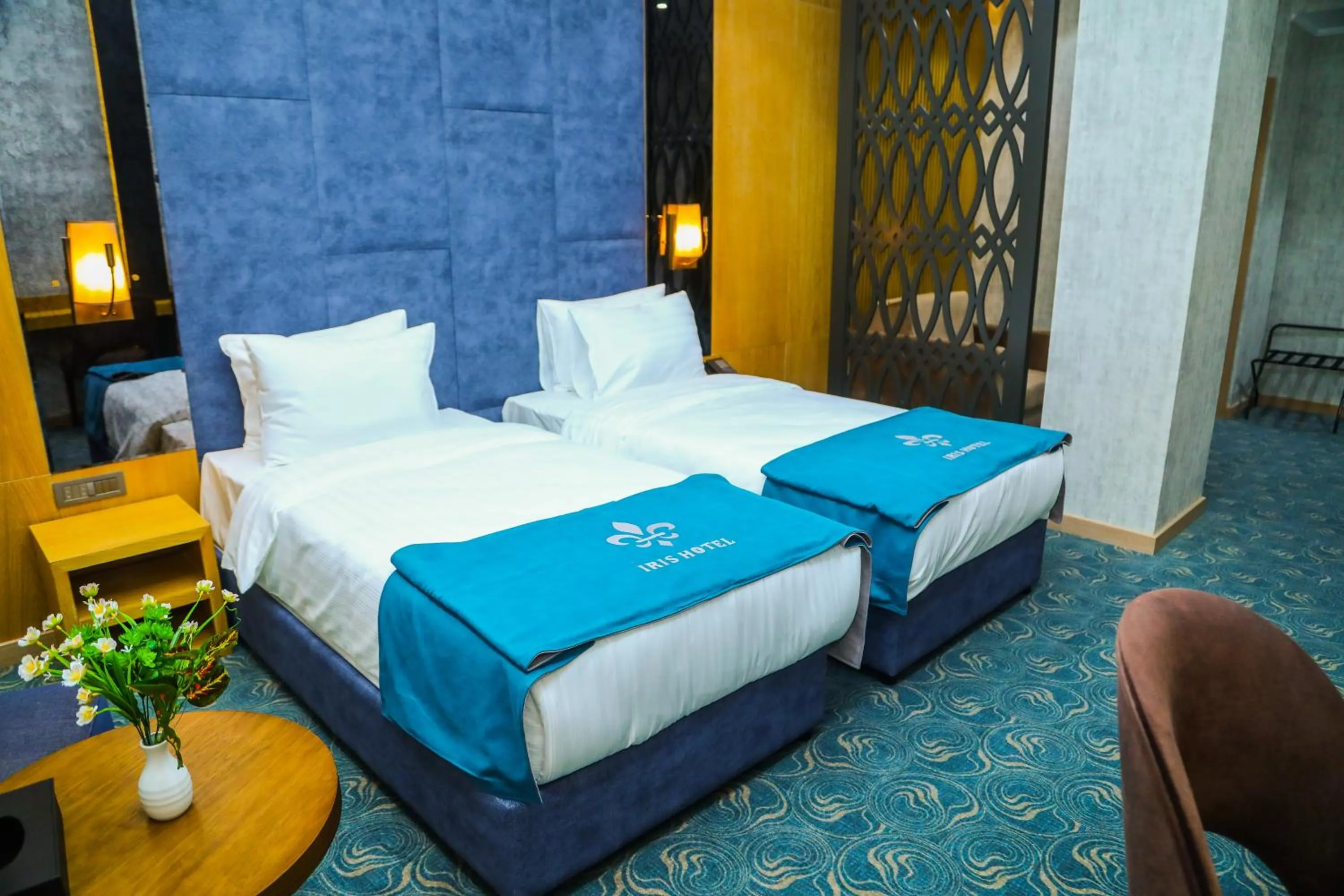 Bed in Iris Hotel Baku
