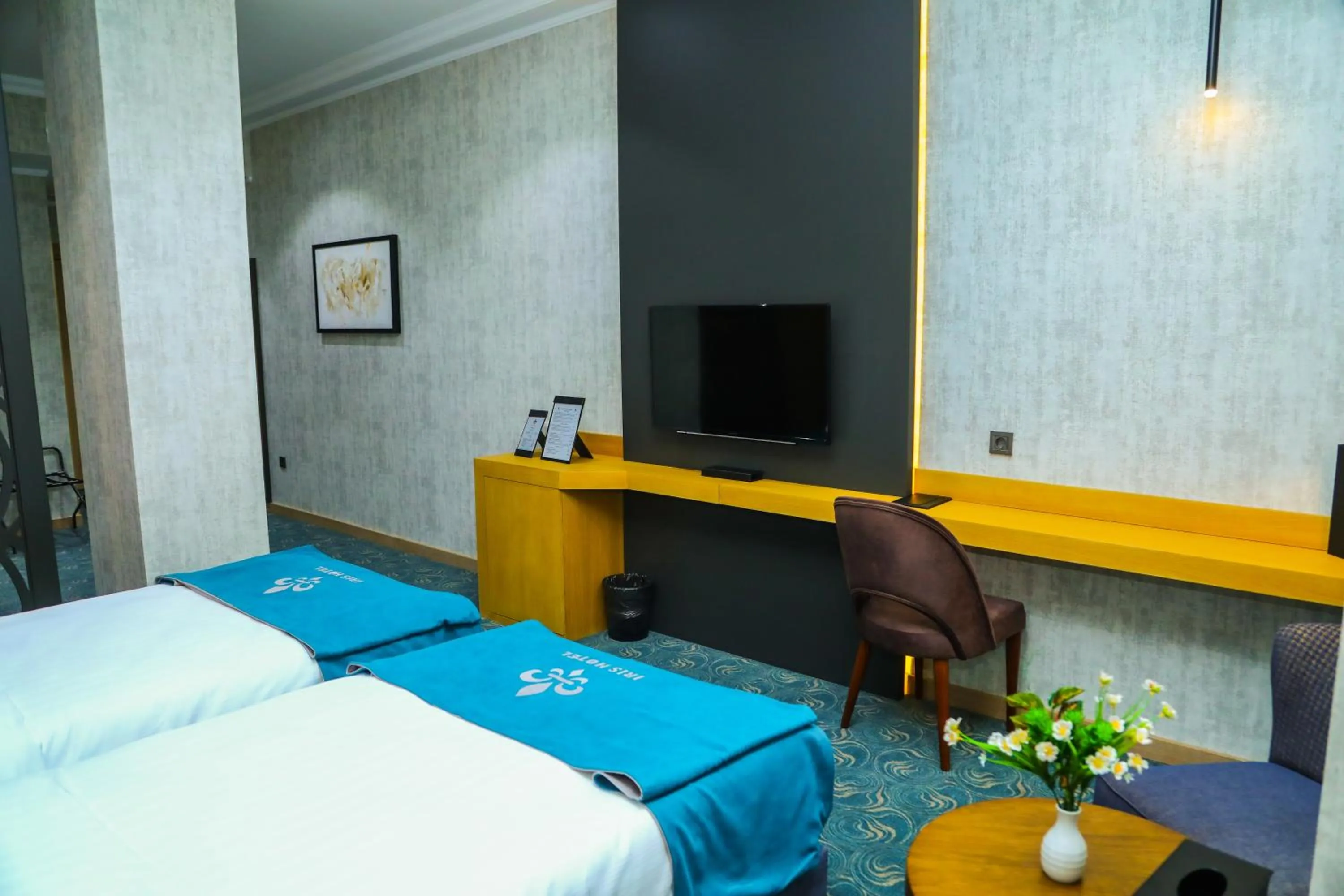 Photo of the whole room, Bed in Iris Hotel Baku