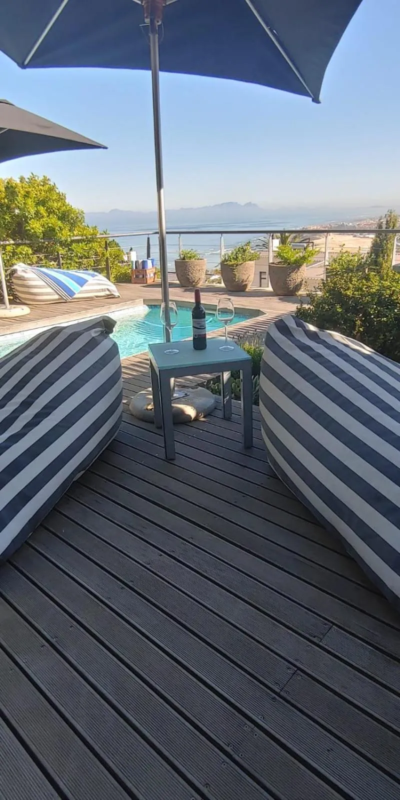 Pool view in Chocolate Box Guesthouse