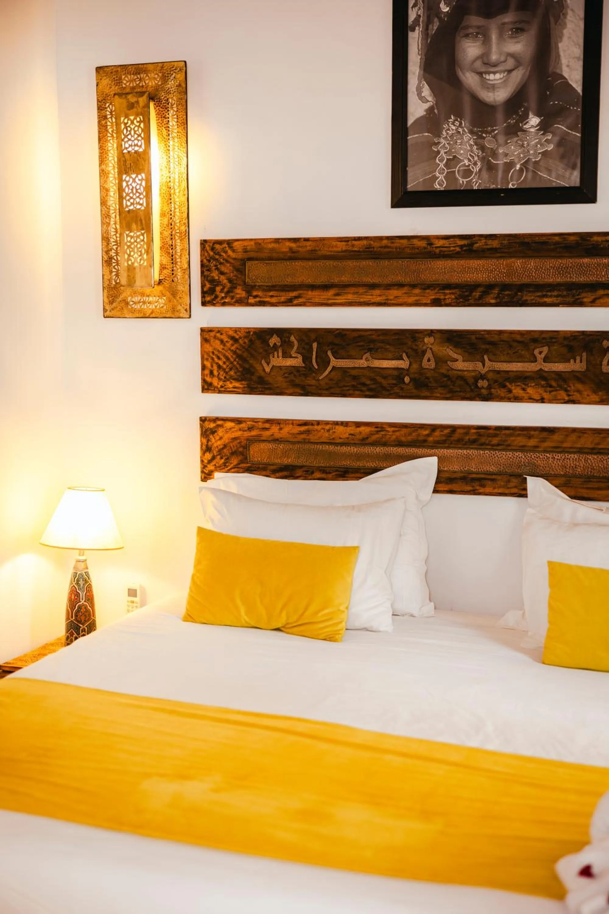 Bed in Riad Anya & SPA