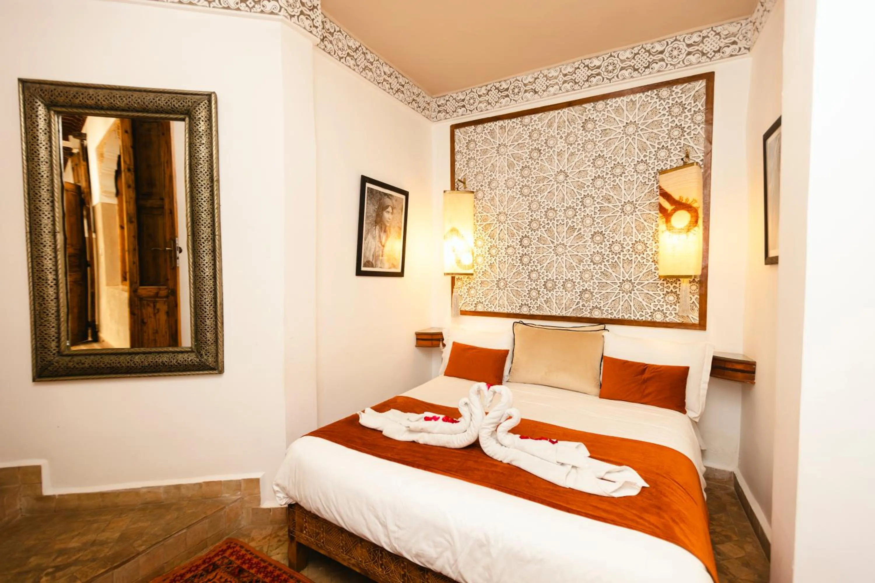 Bed in Riad Anya & SPA