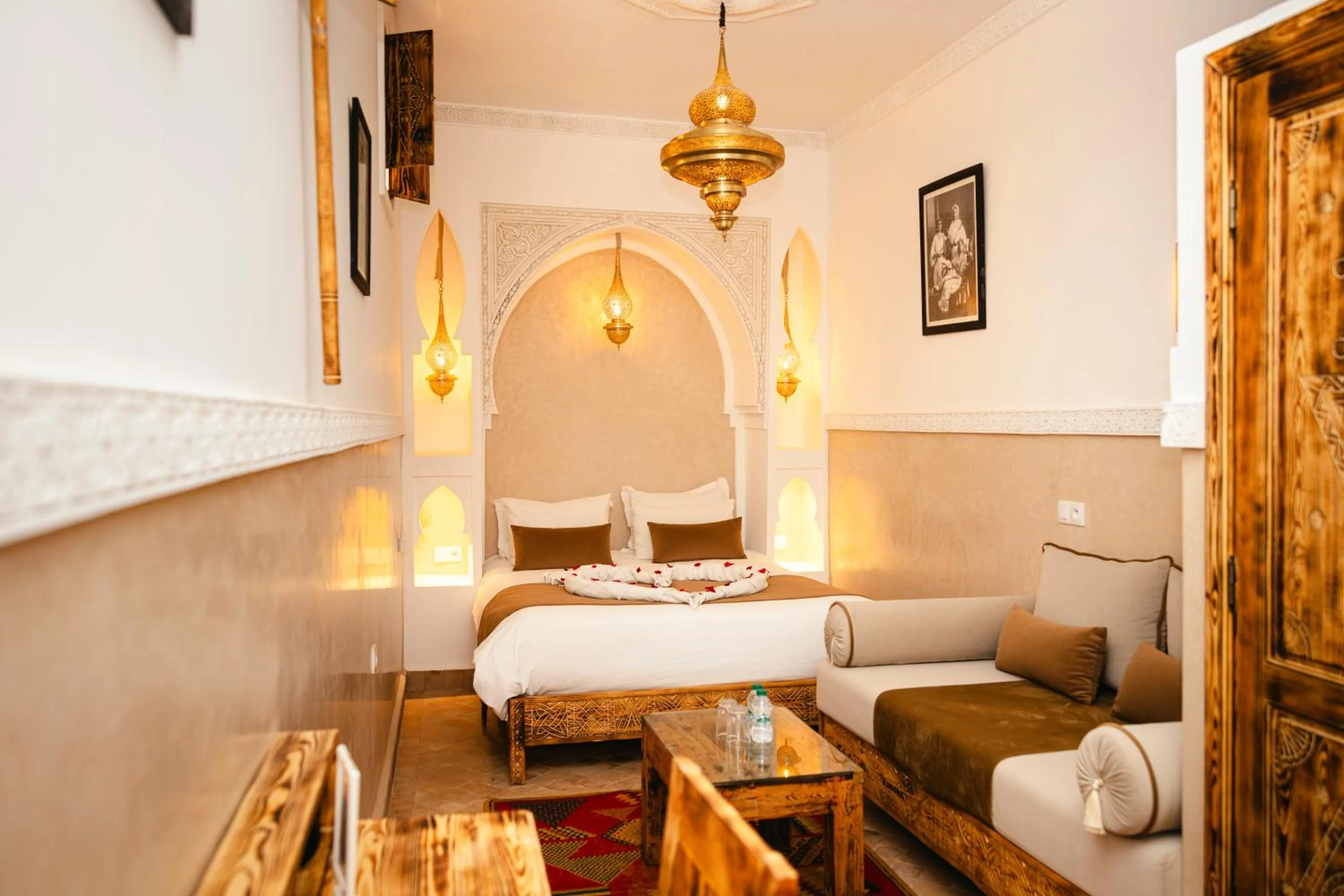Bed in Riad Anya & SPA