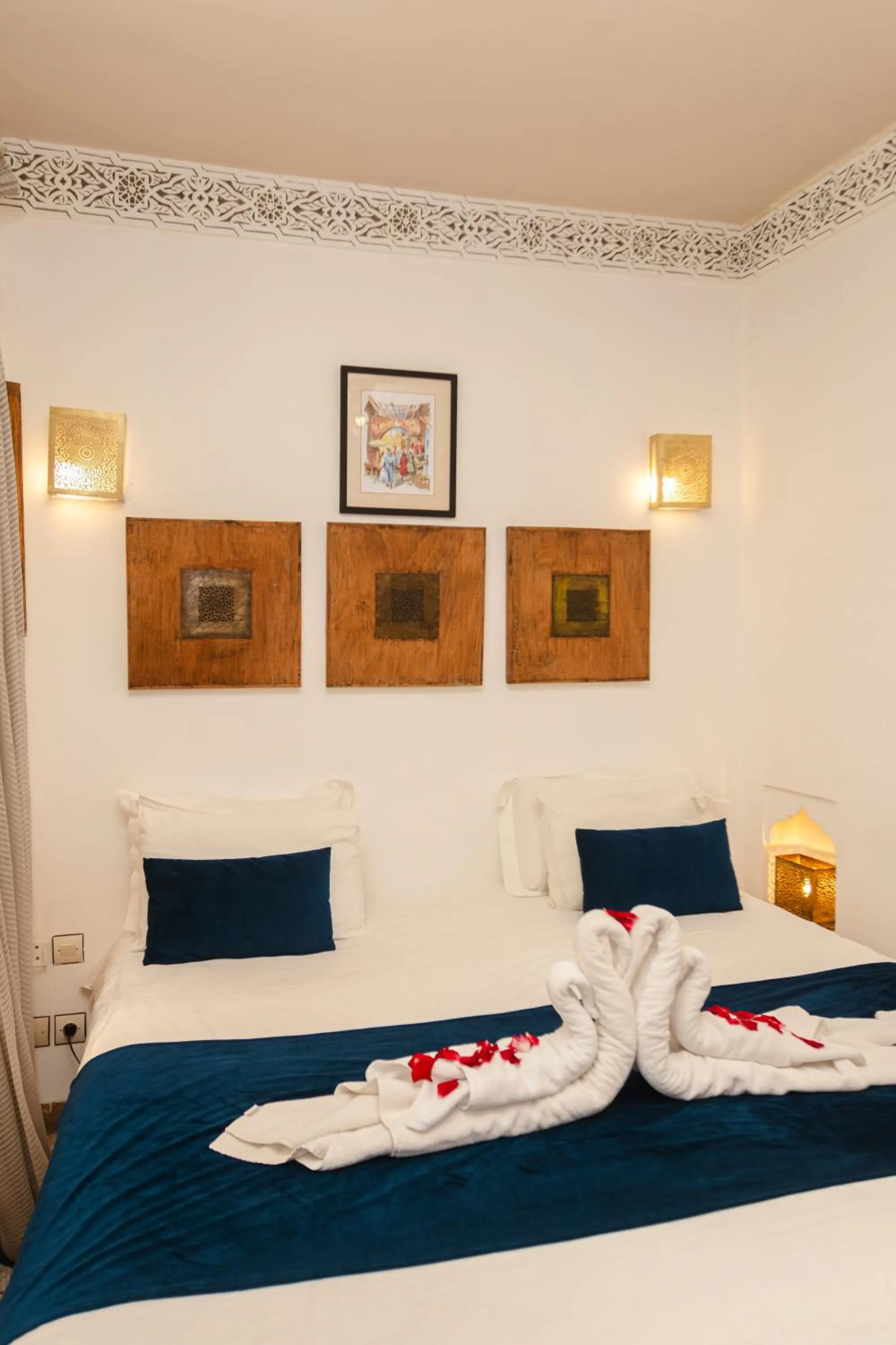 Bed in Riad Anya & SPA