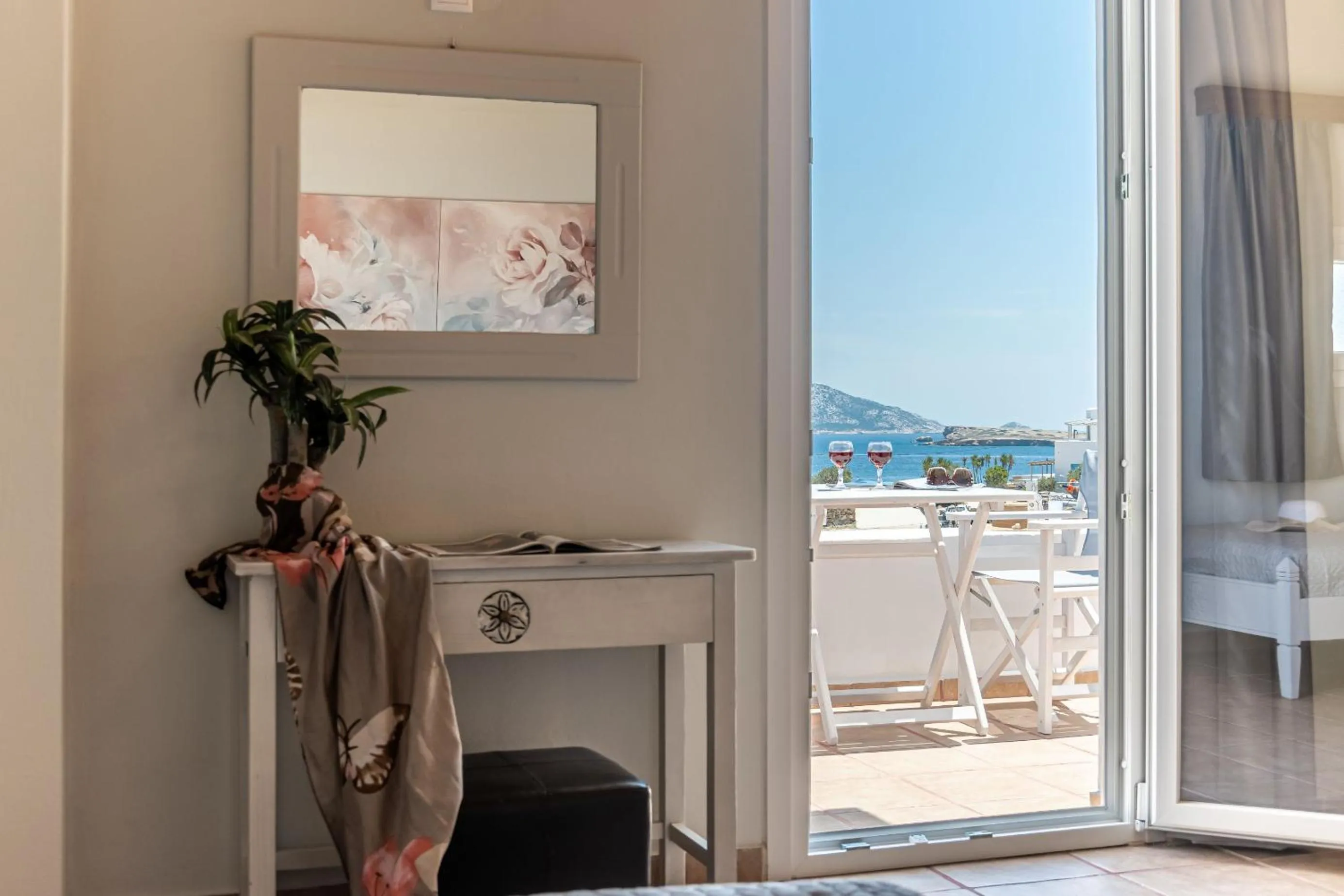 Shower in Michalios Luxury Apartments