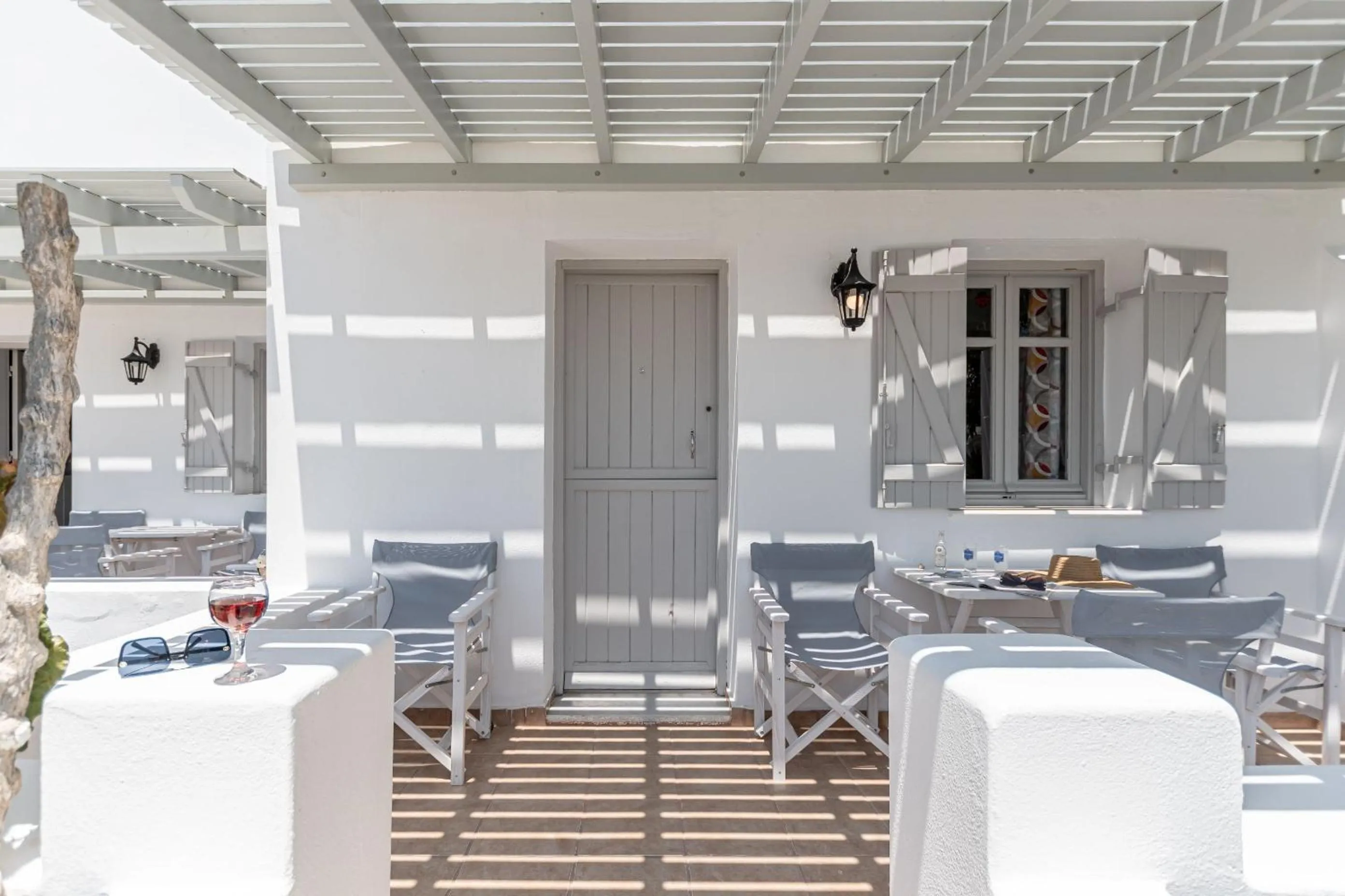 Patio in Michalios Luxury Apartments