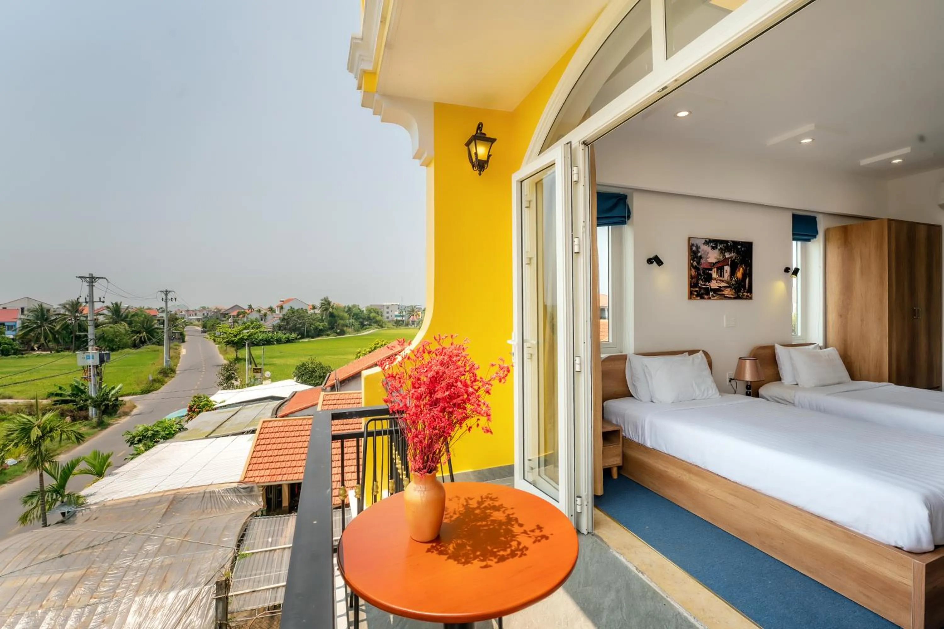 View (from property/room), Bed in Sam Retreat Hoi An Villa - Peaceful Rice-Field Retreat, 10 Minutes to Hoi An Old Town
