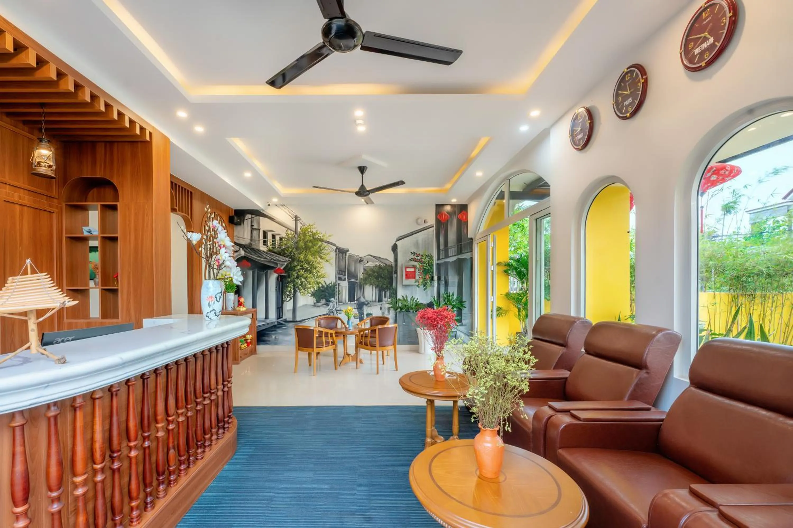 Lobby or reception in Sam Retreat Hoi An Villa - Peaceful Rice-Field Retreat, 10 Minutes to Hoi An Old Town