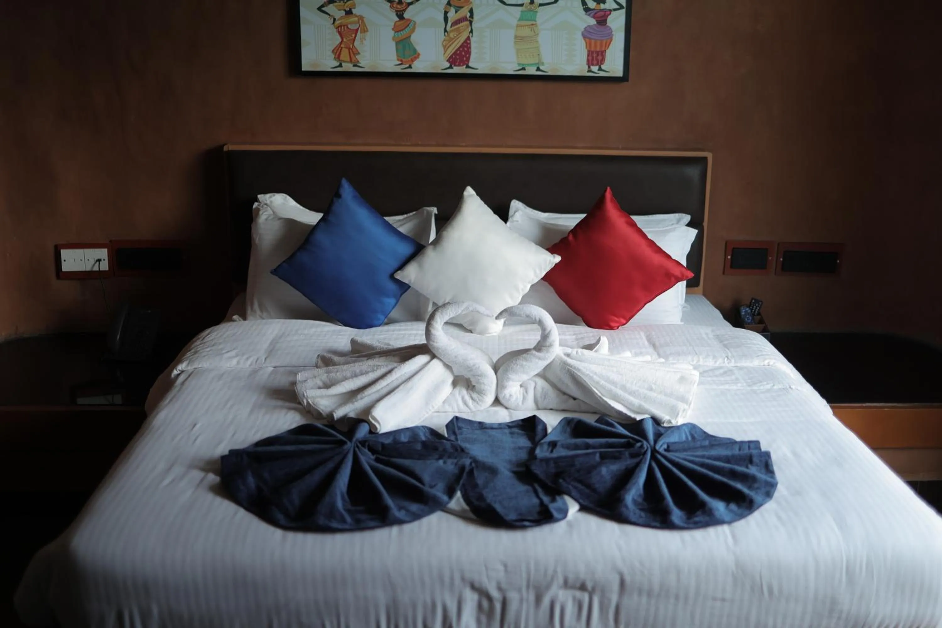 Bed in MJ Avyanna Resort & Convention Centre, Bengaluru