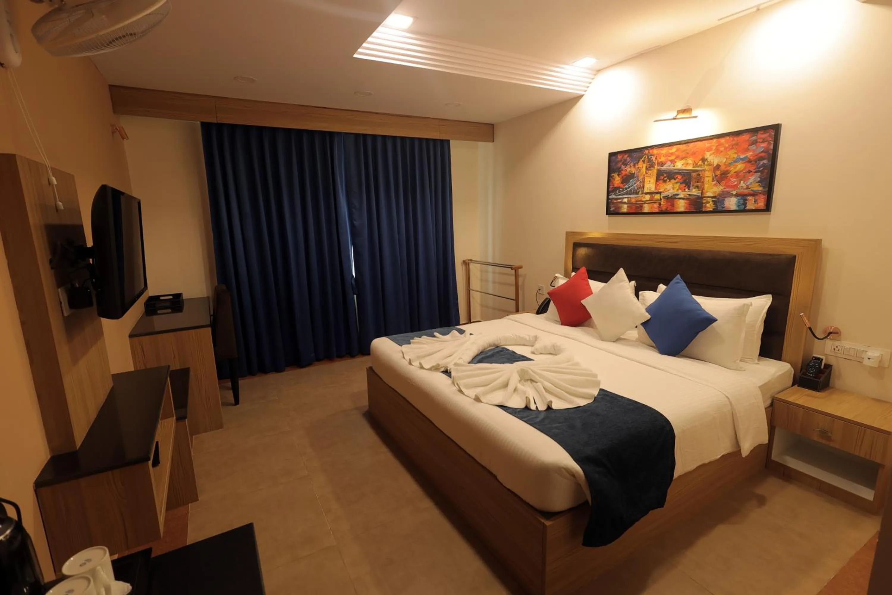 Bed in MJ Avyanna Resort & Convention Centre, Bengaluru