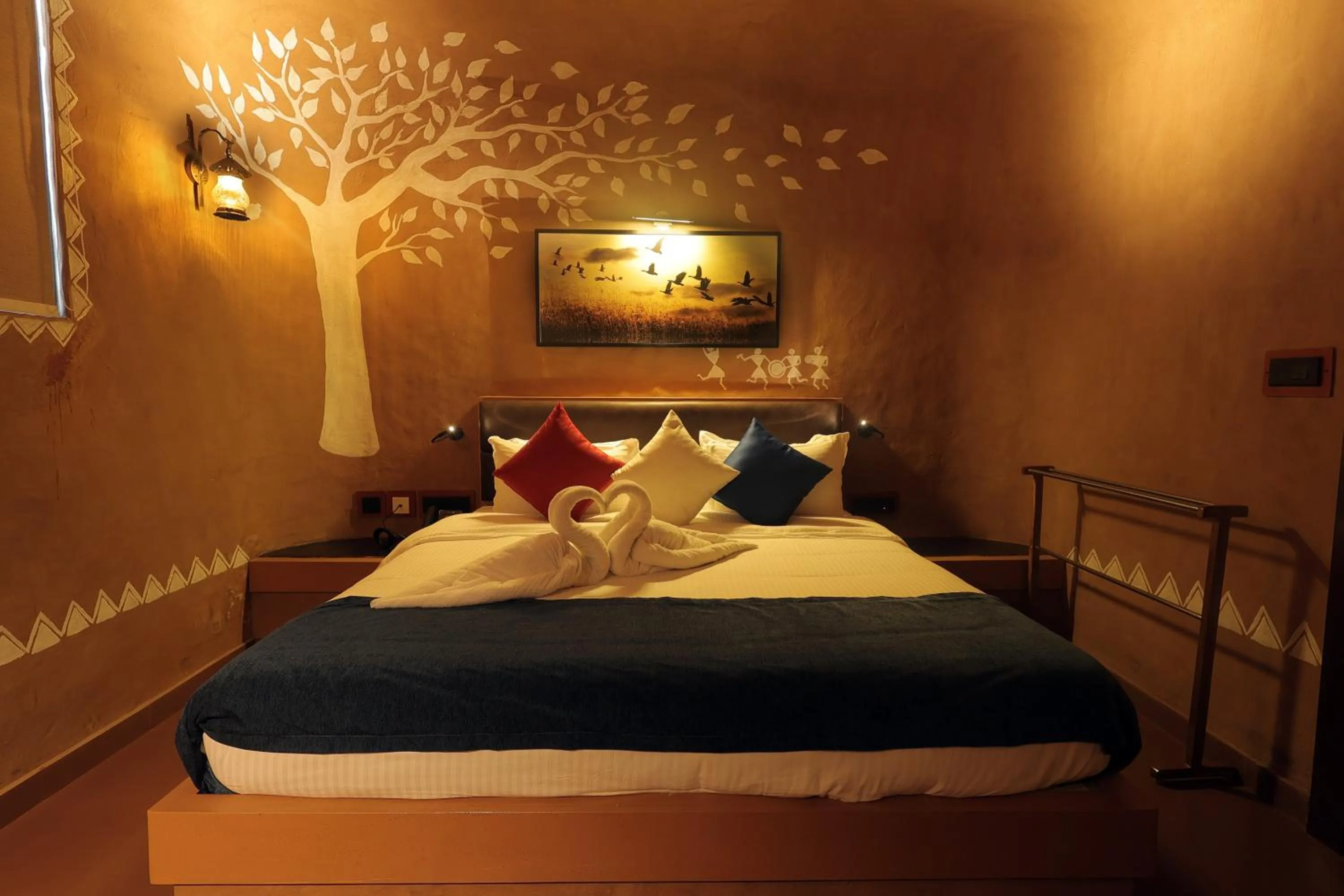 Bed in MJ Avyanna Resort & Convention Centre, Bengaluru