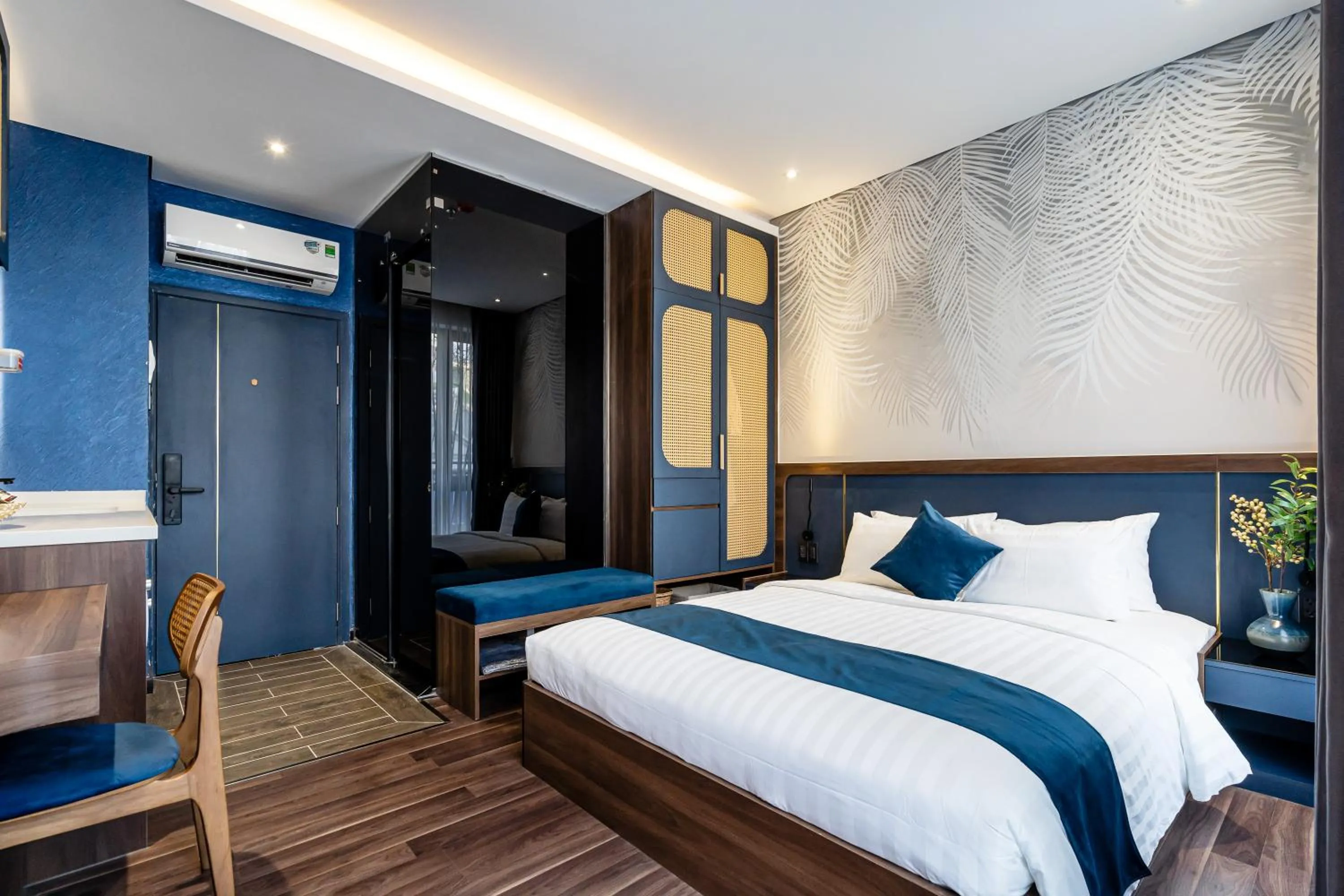 Bed in KunKin Garden Aparthotel