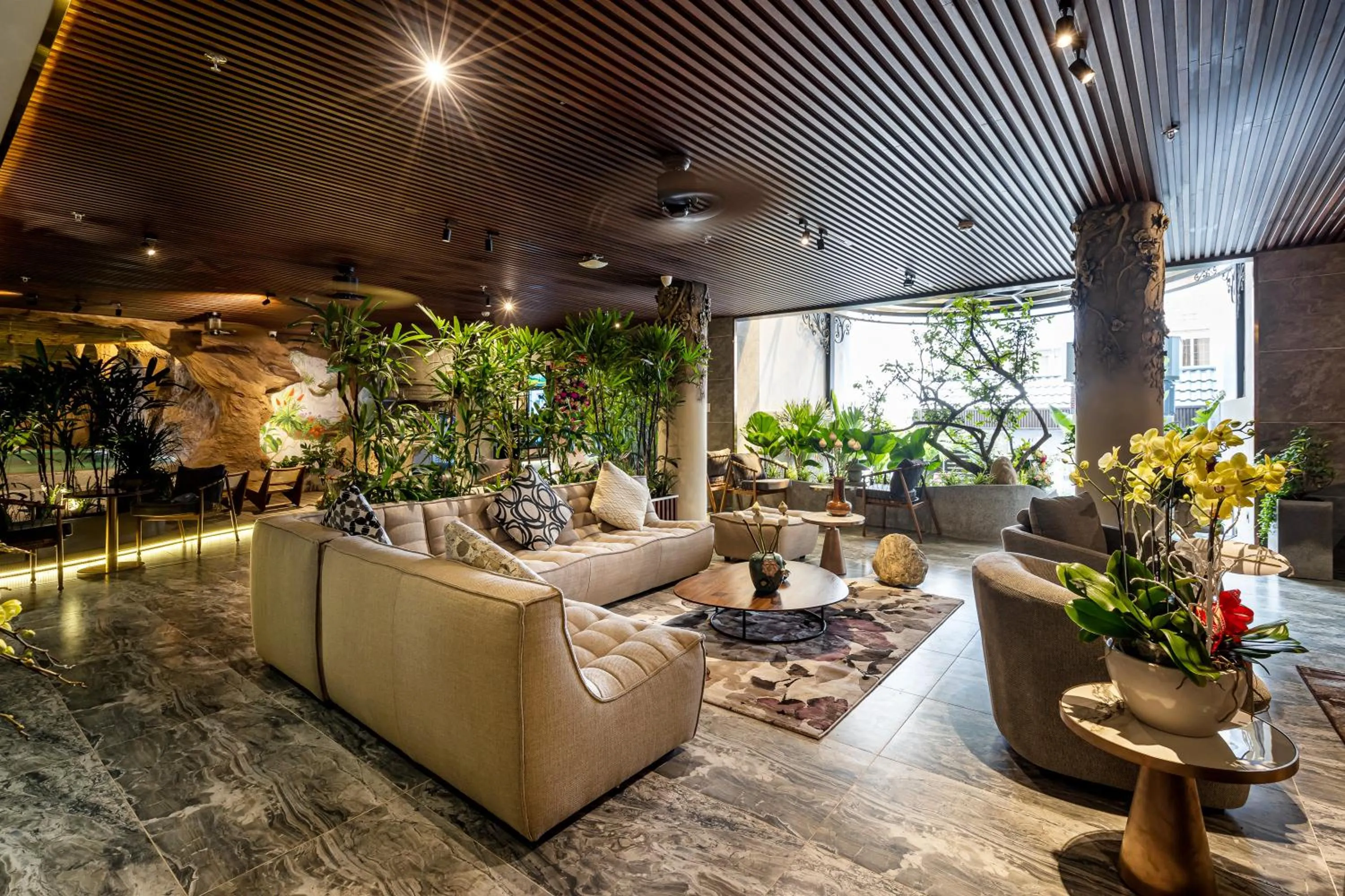 Lobby or reception in KunKin Garden Aparthotel