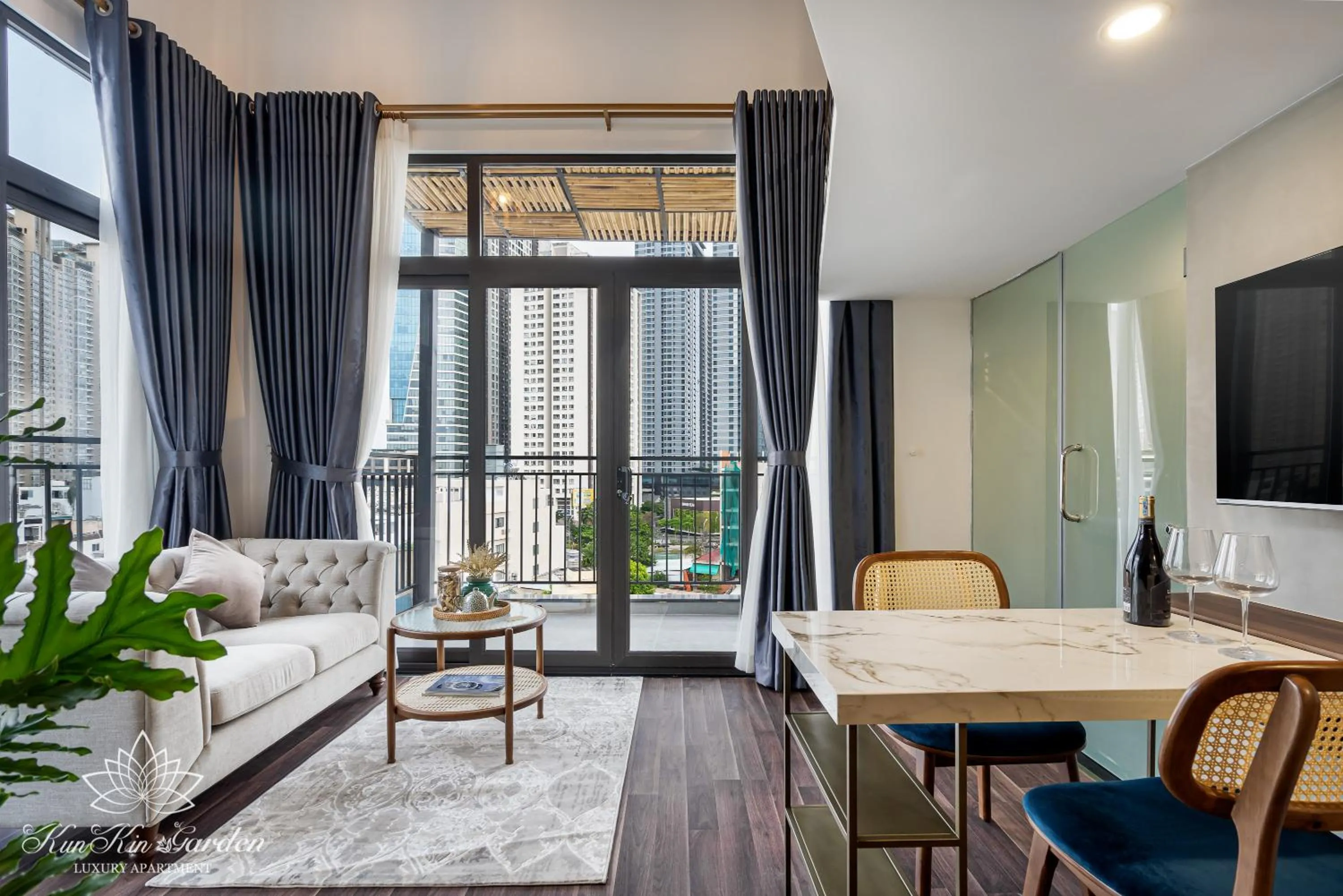 Decorative detail in KunKin Garden Aparthotel