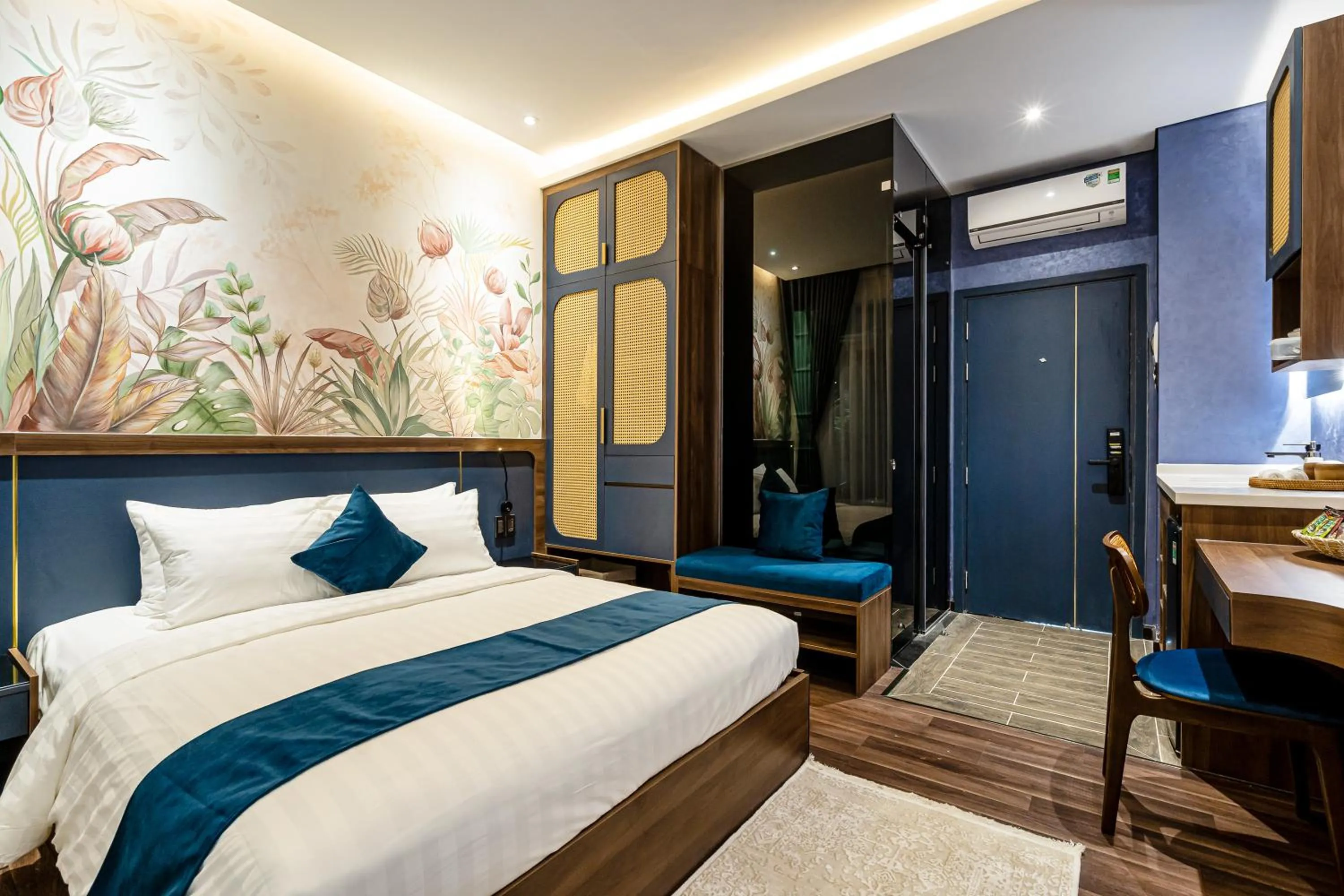 Bed in KunKin Garden Aparthotel