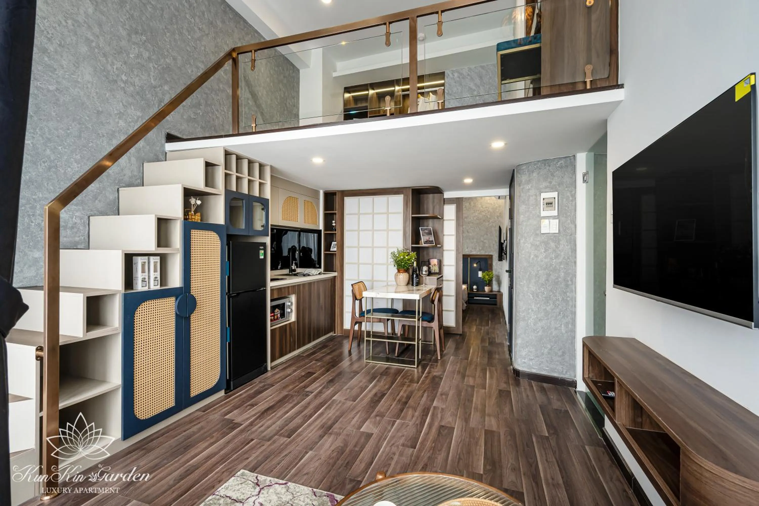 Living room in KunKin Garden Aparthotel