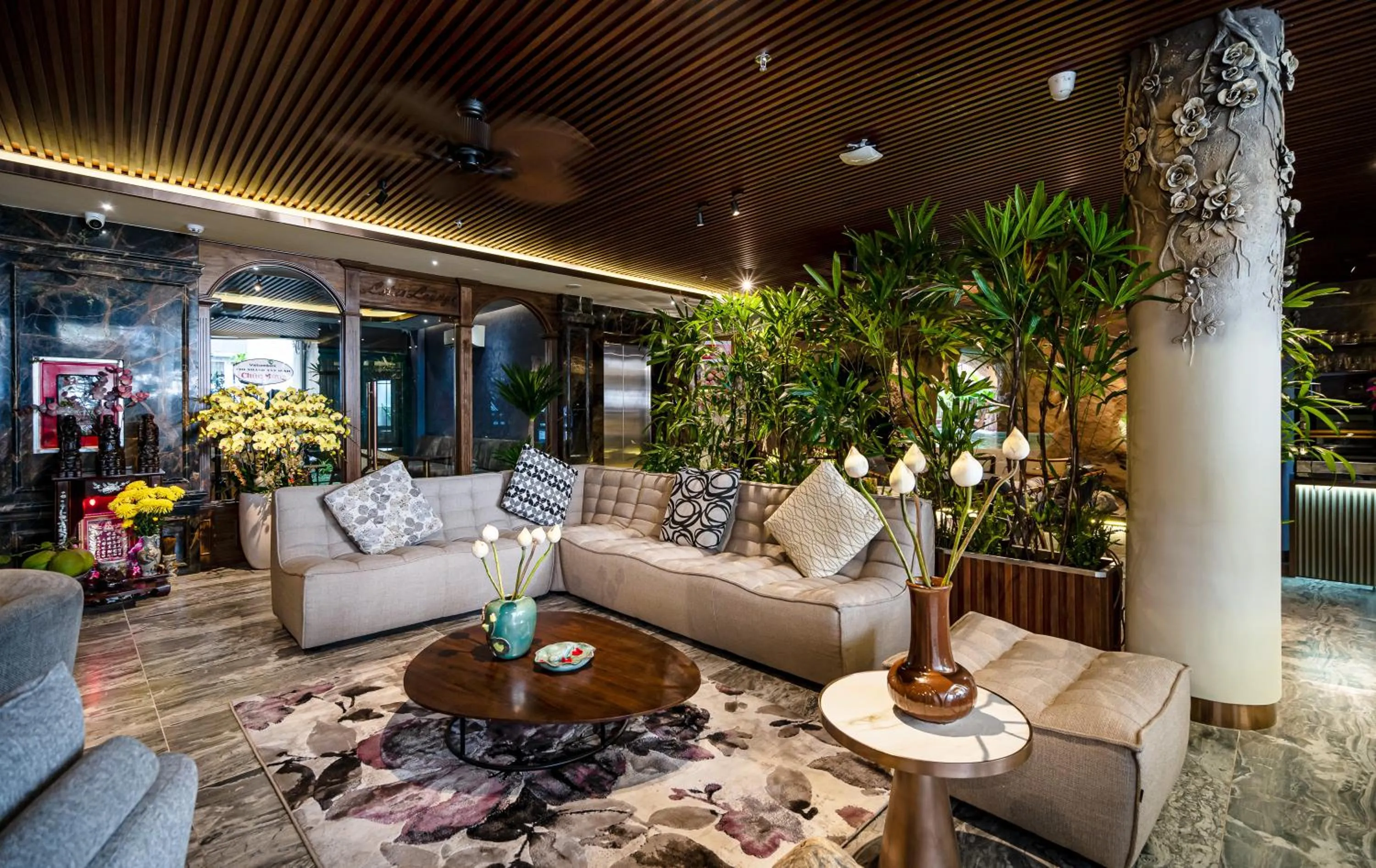 Lobby or reception in KunKin Garden Aparthotel