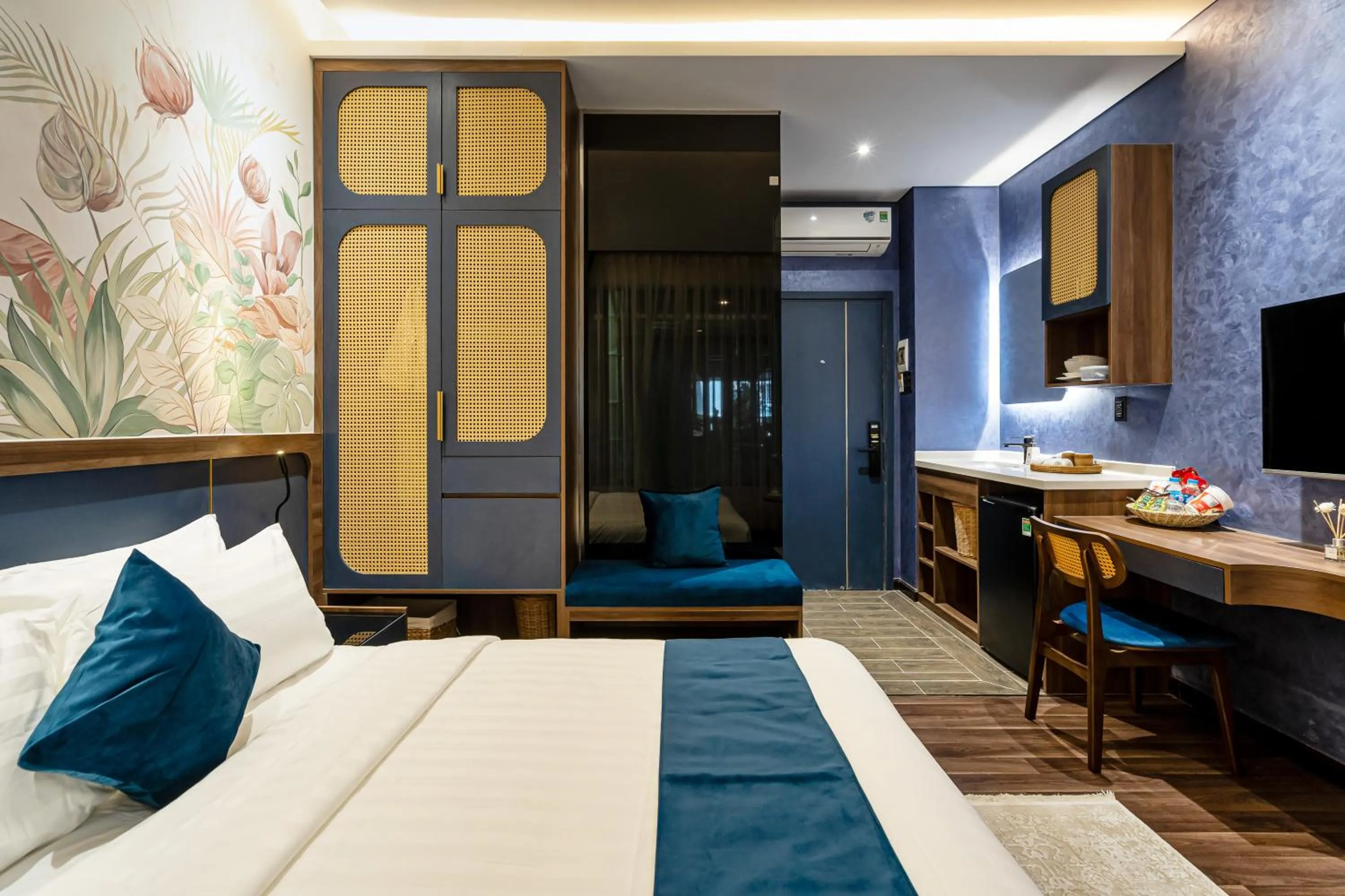 Bed in KunKin Garden Aparthotel