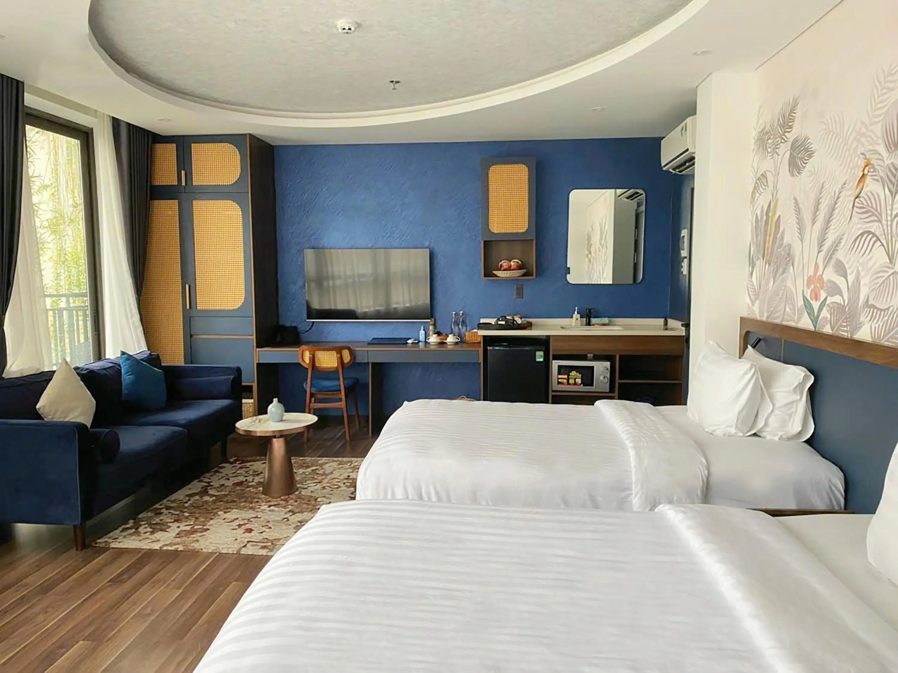 Bed in KunKin Garden Aparthotel