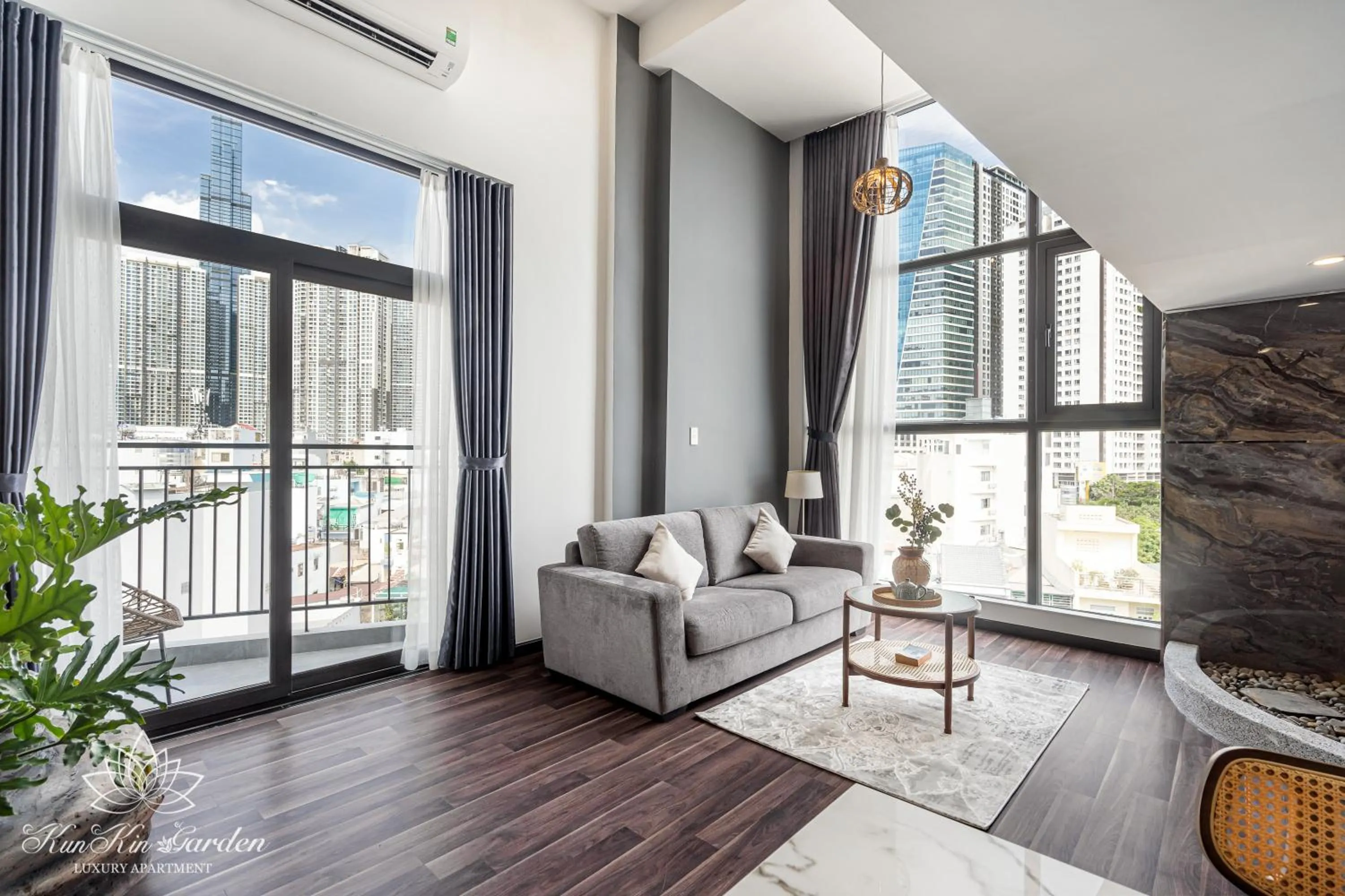 Balcony/Terrace in KunKin Garden Aparthotel