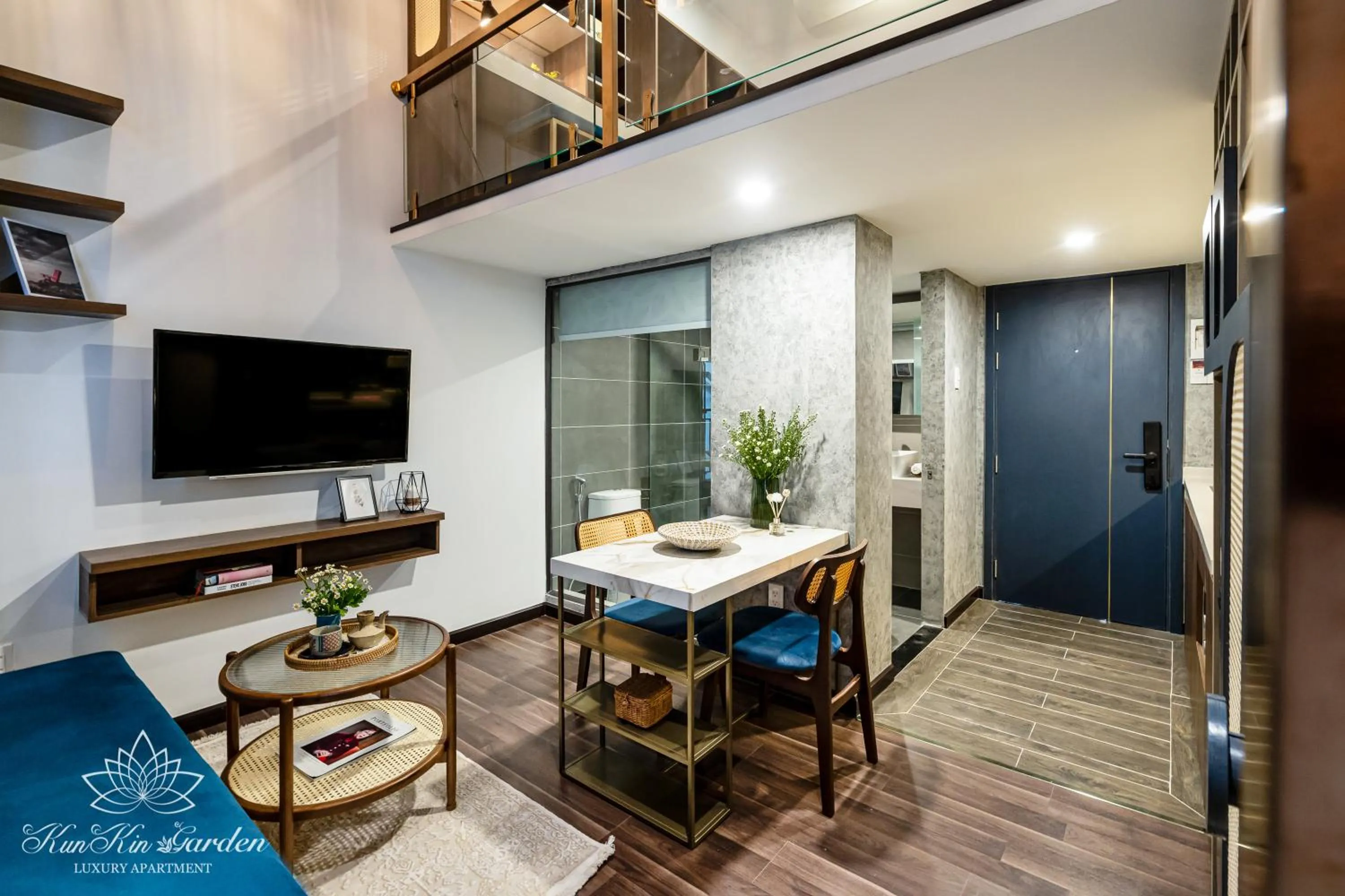 Living room in KunKin Garden Aparthotel