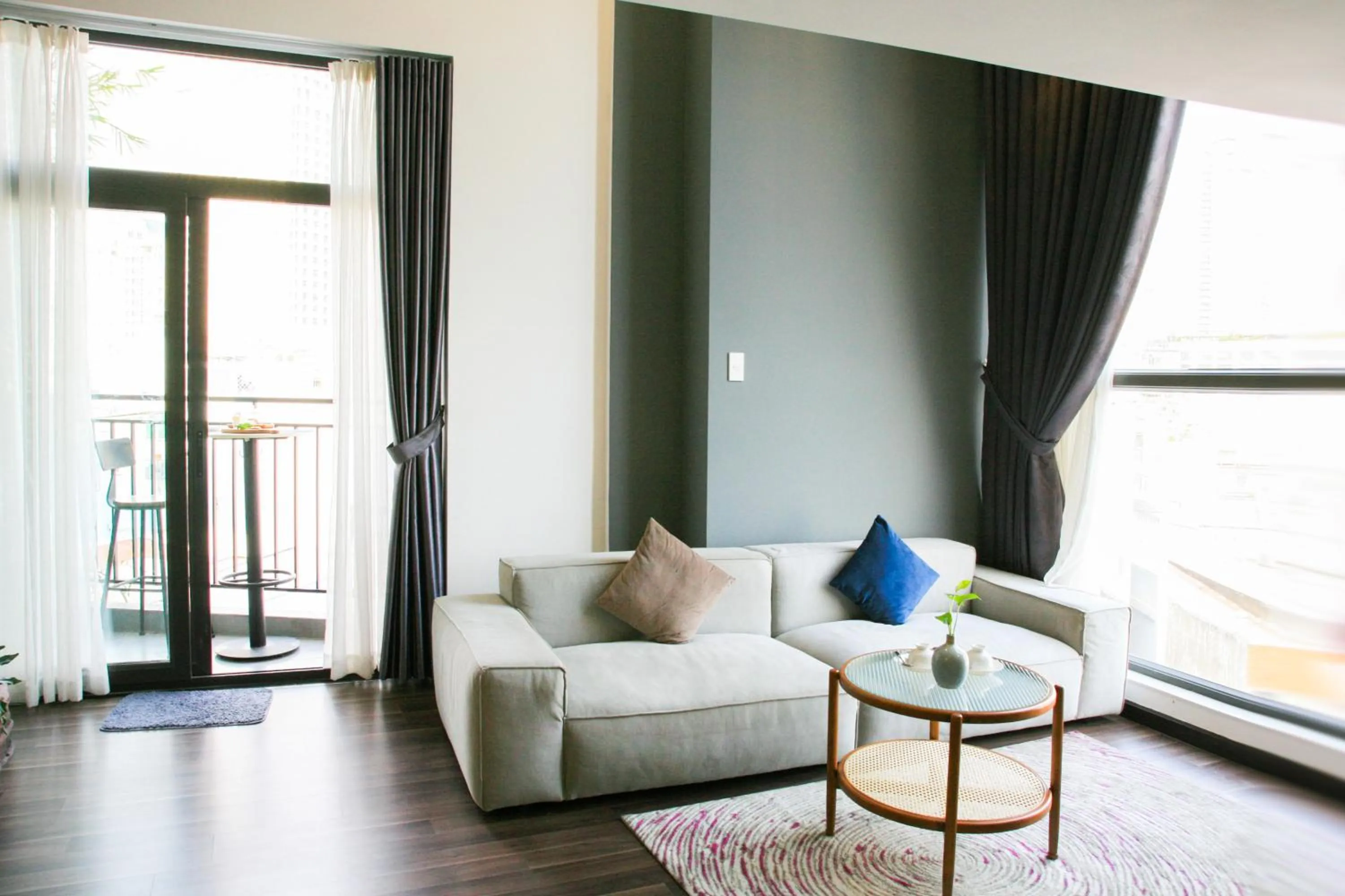 Living room in KunKin Garden Aparthotel