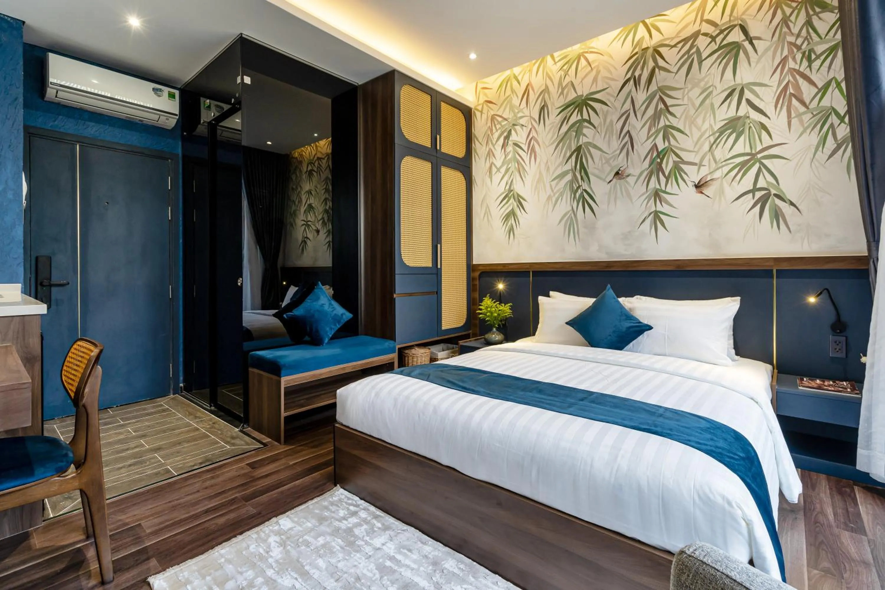 Bed in KunKin Garden Aparthotel