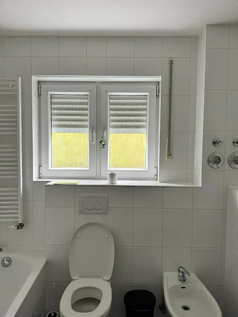 Bathroom in Pension Seckbach Bathroom in Pension Seckbach