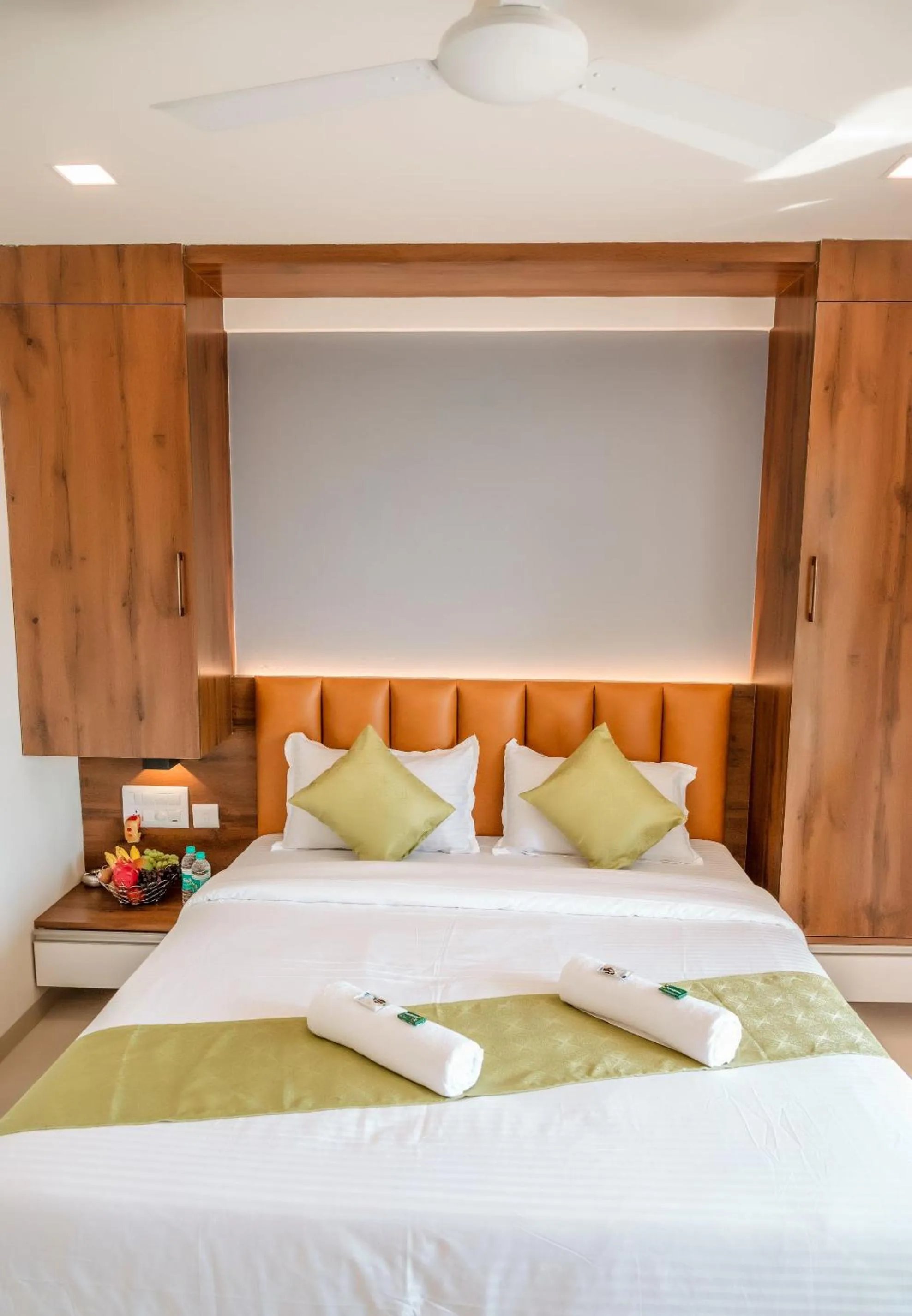 Bed in Hotel Heraa International