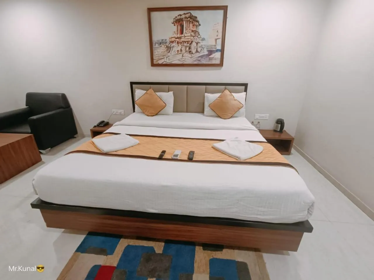 Bed in VOV Hotels Vijayapura Part Of Shubhashree Group