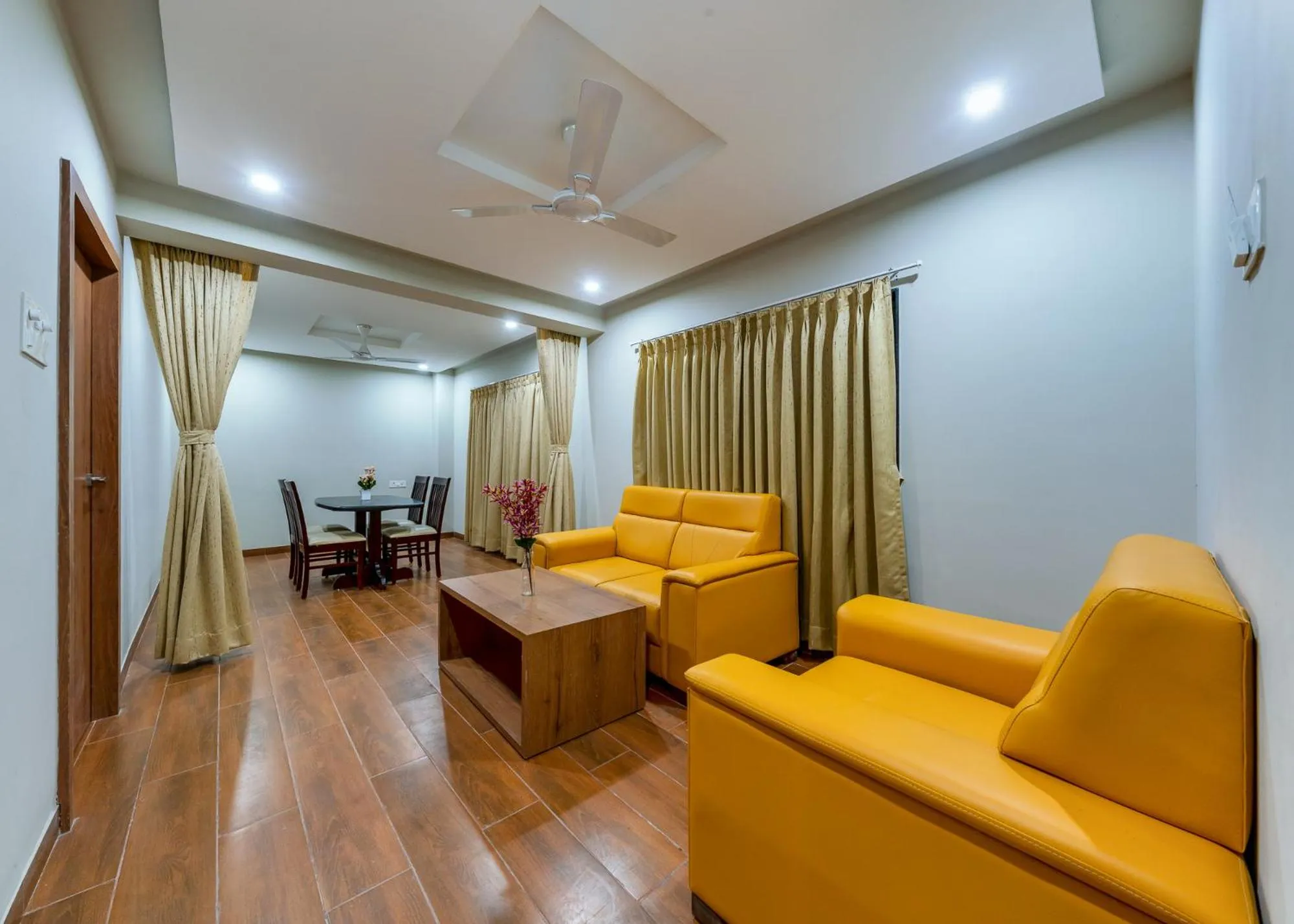 Living room in VOV Hotels Vijayapura Part Of Shubhashree Group
