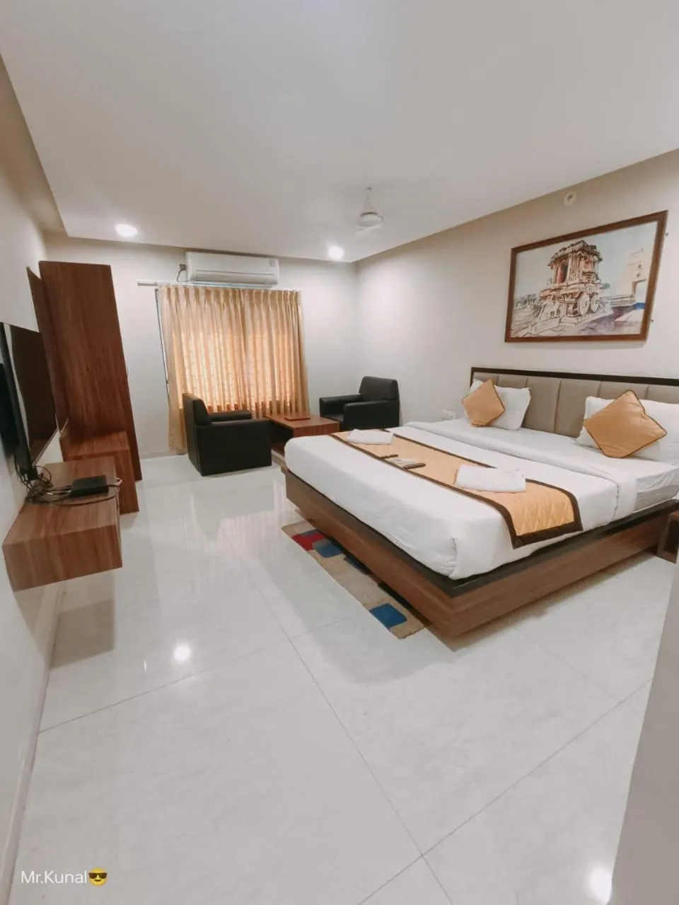 Bed in VOV Hotels Vijayapura Part Of Shubhashree Group