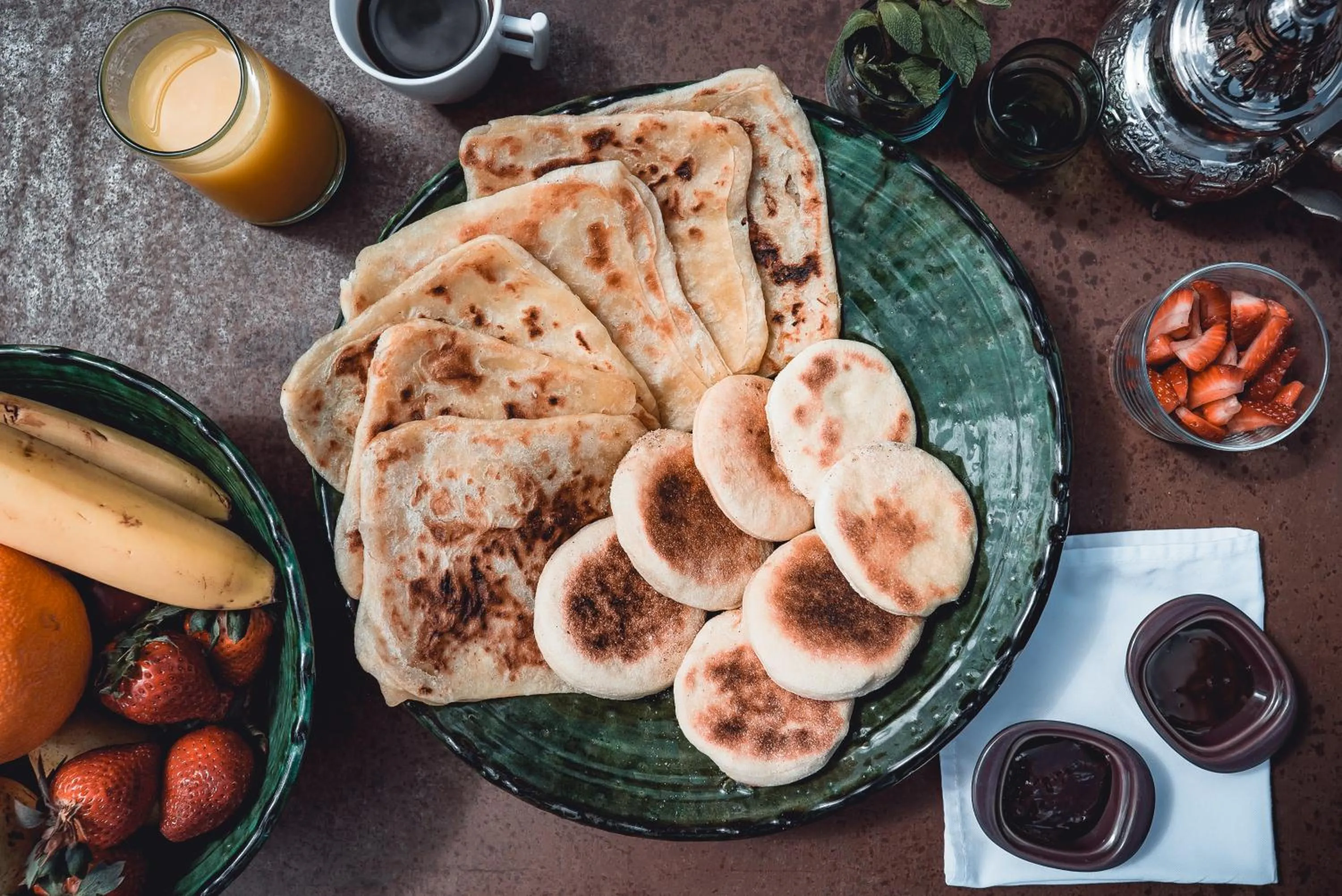 Breakfast in Ambre Epices Medina Riad