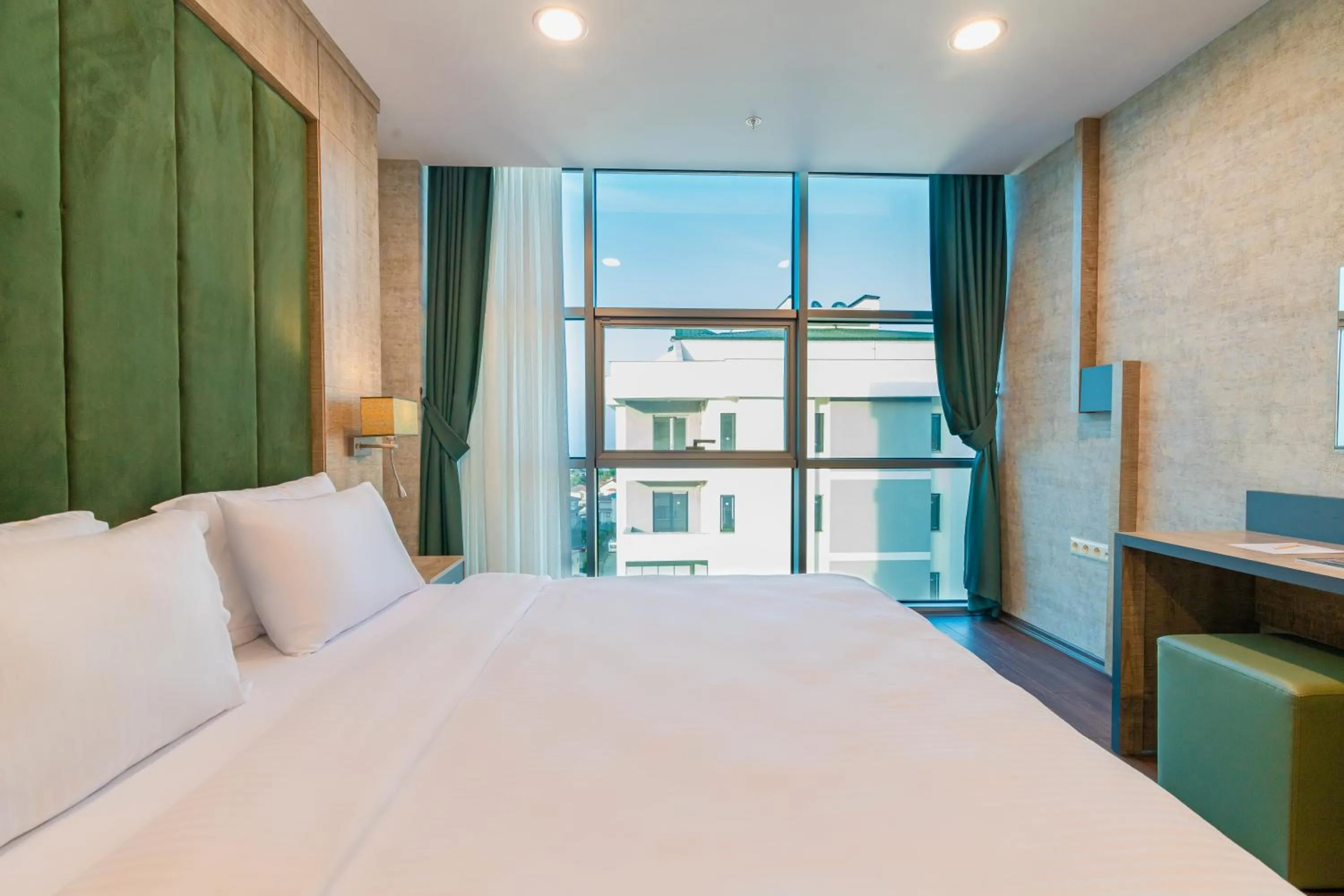 View (from property/room), Bed in Sabırlar City Suites Hotel