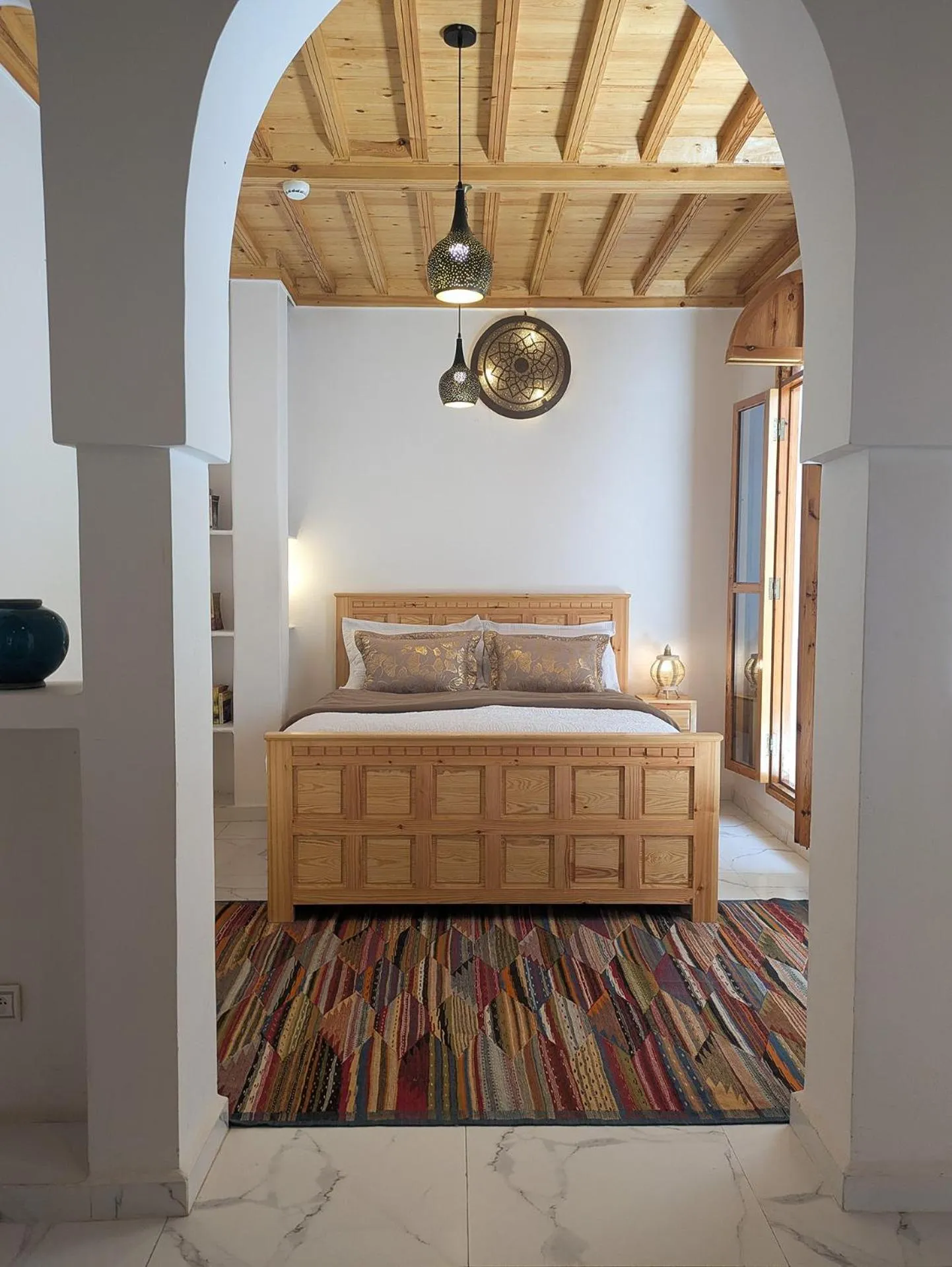 Bed in Riad Al Manara