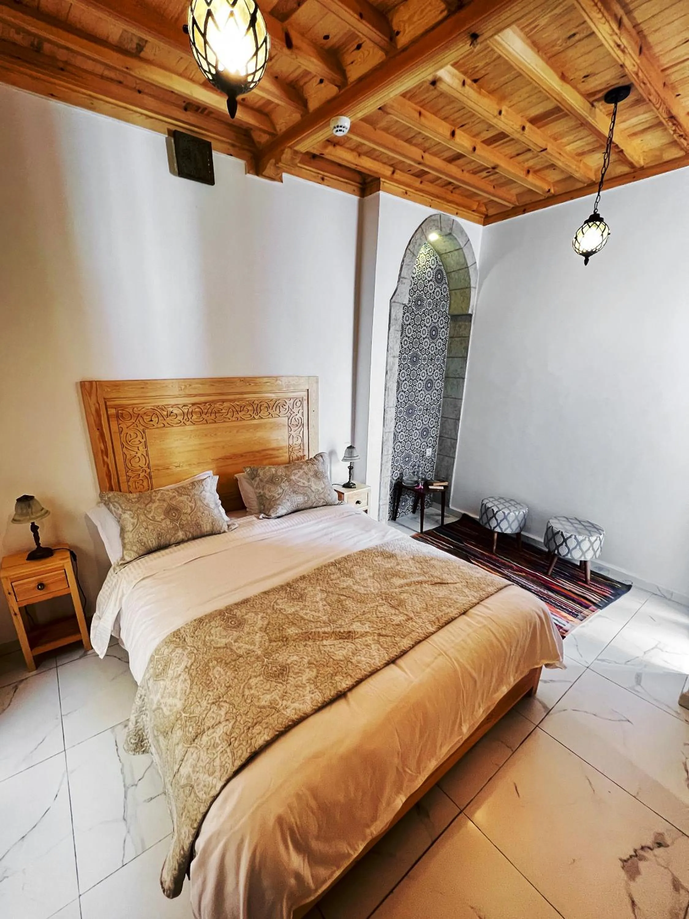 Bed in Riad Al Manara