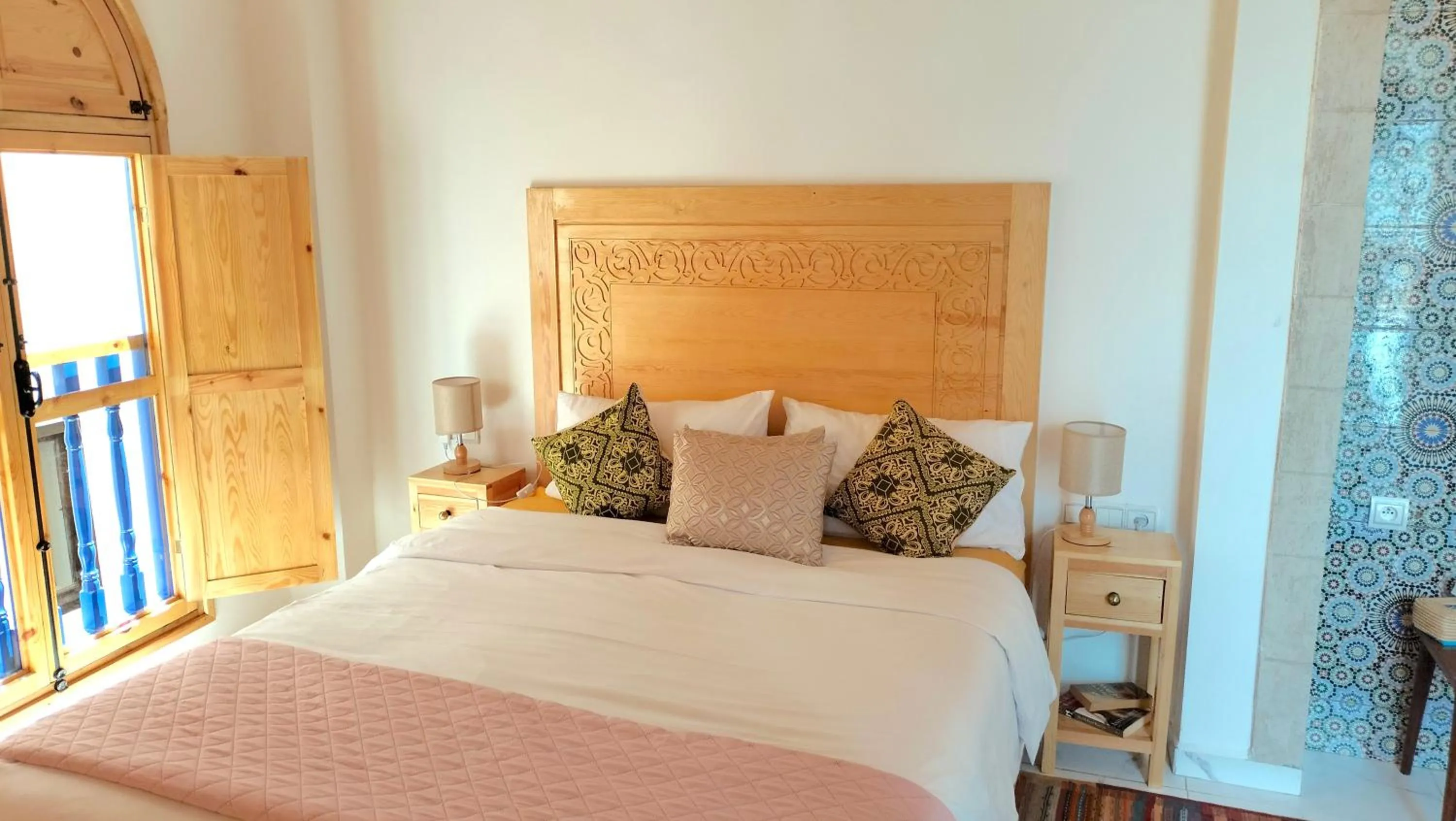 Bed in Riad Al Manara