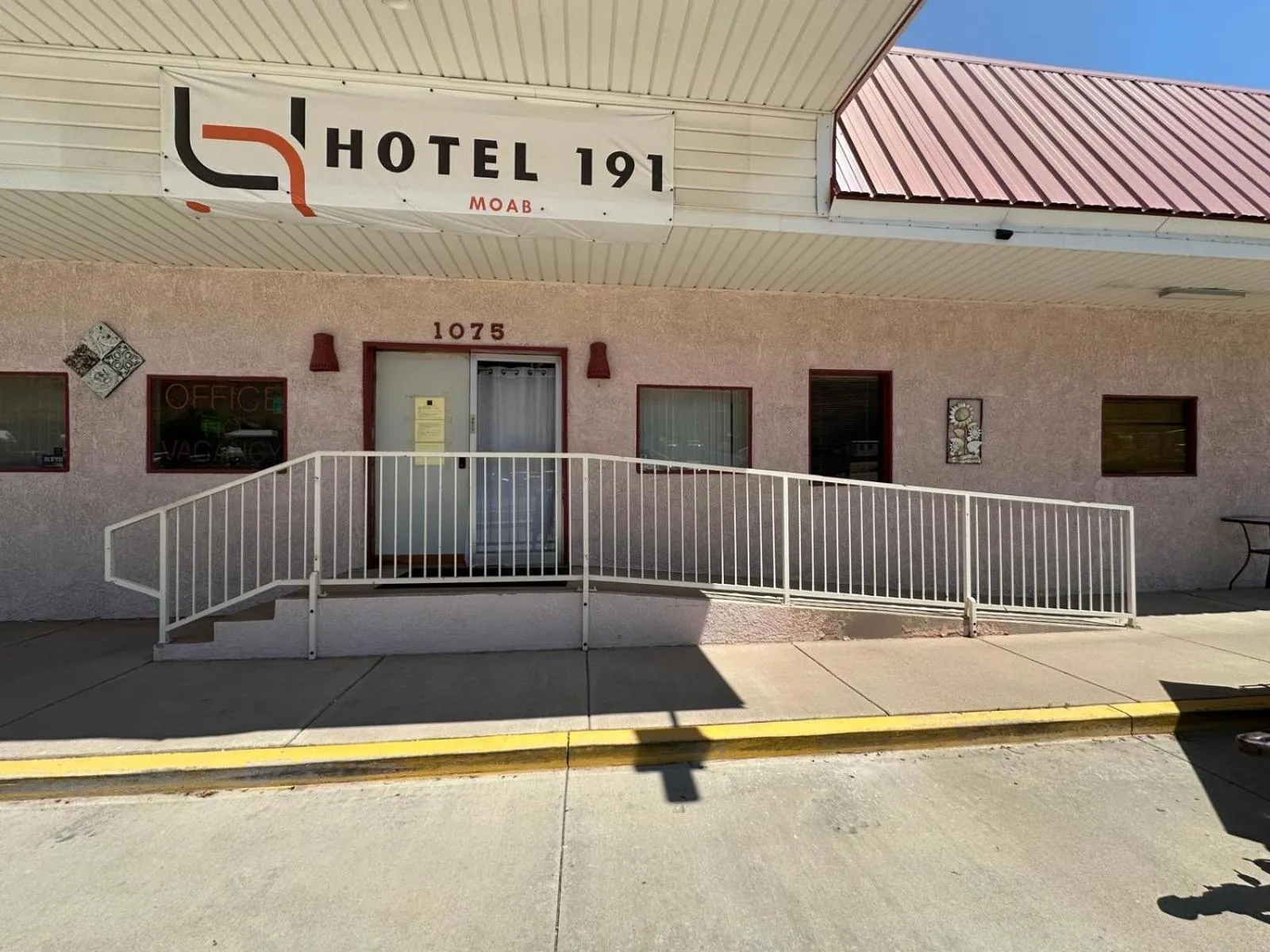 Property building in Hotel 191 - Moab