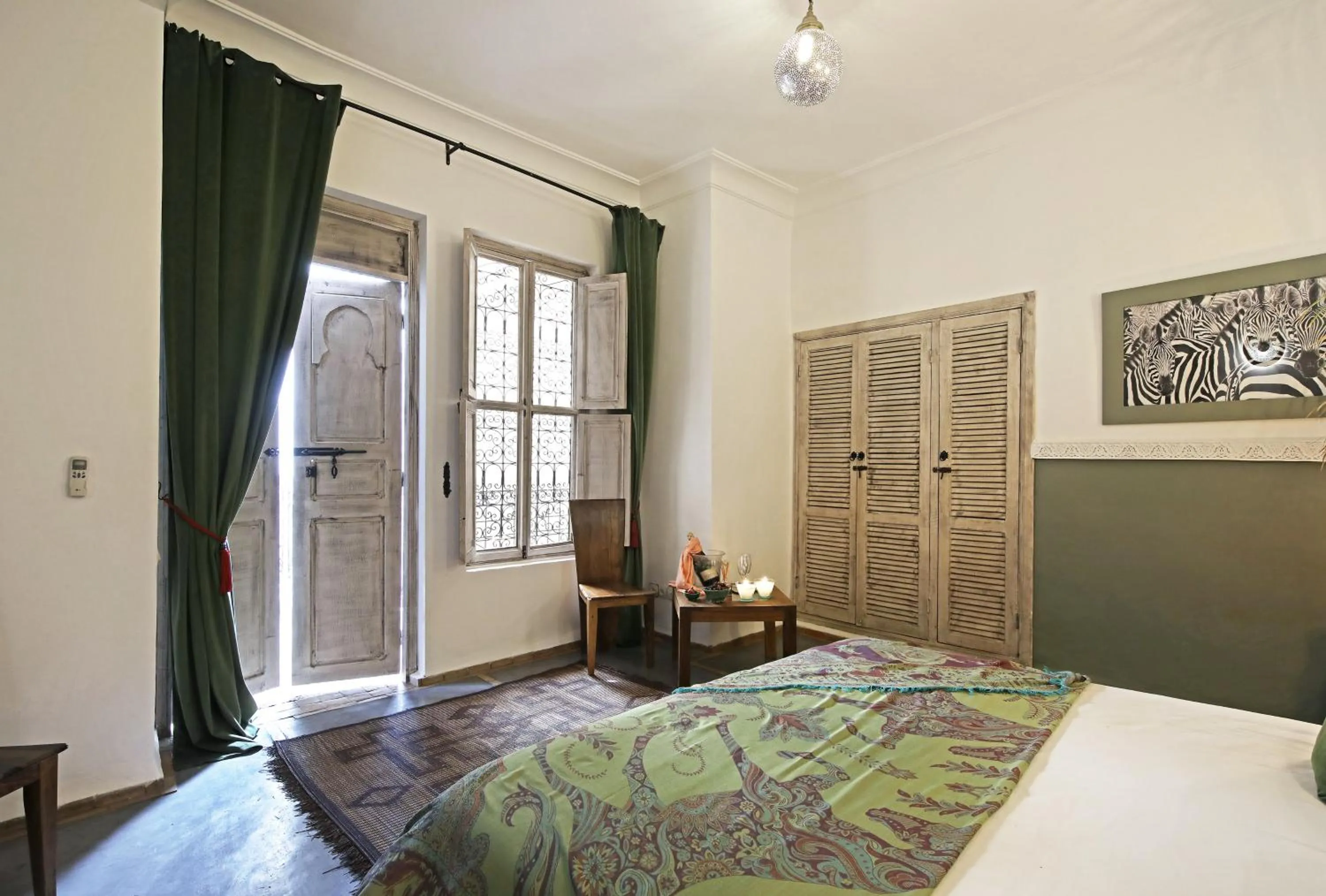 Bed in Riad Anyssates