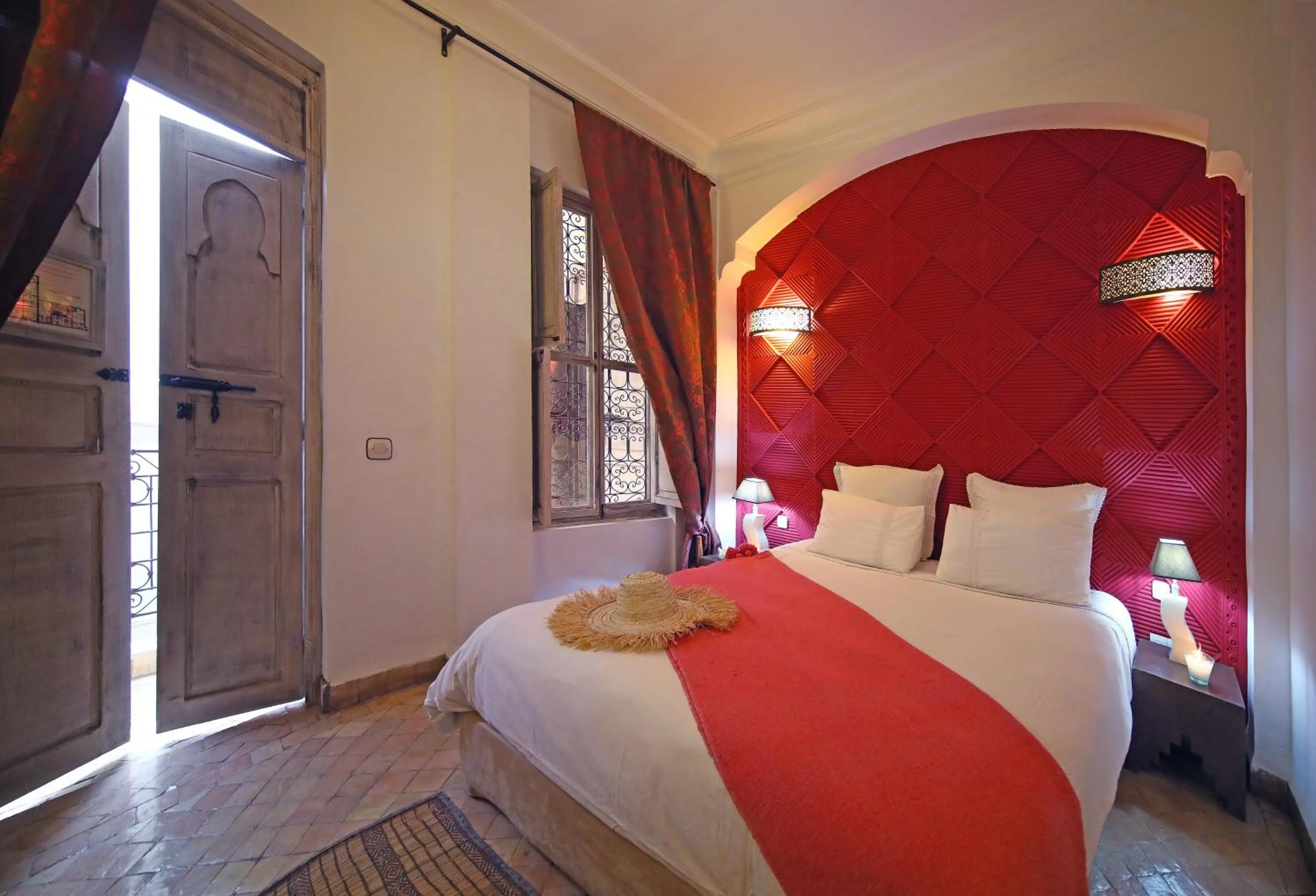 Bed in Riad Anyssates
