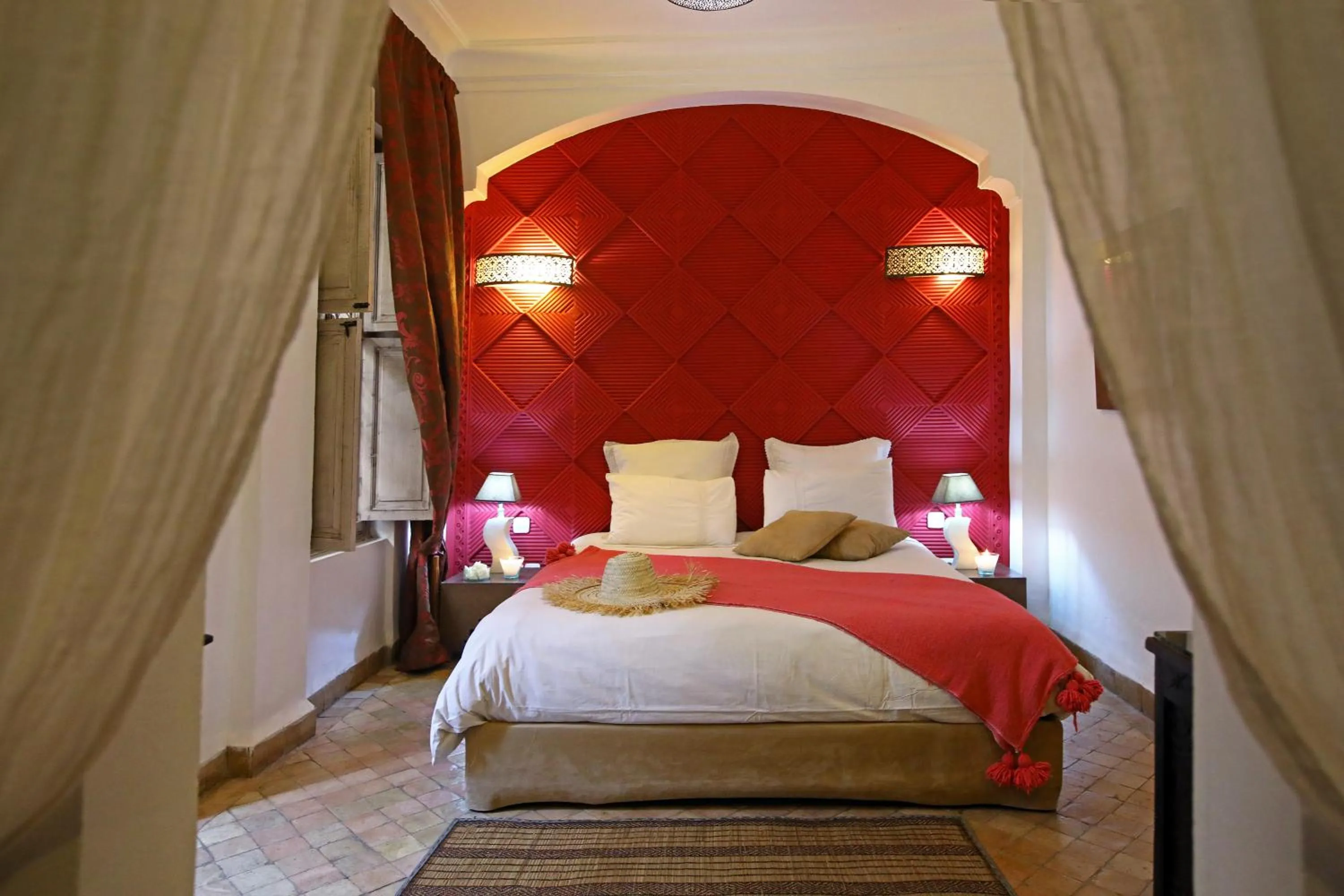 Bed in Riad Anyssates