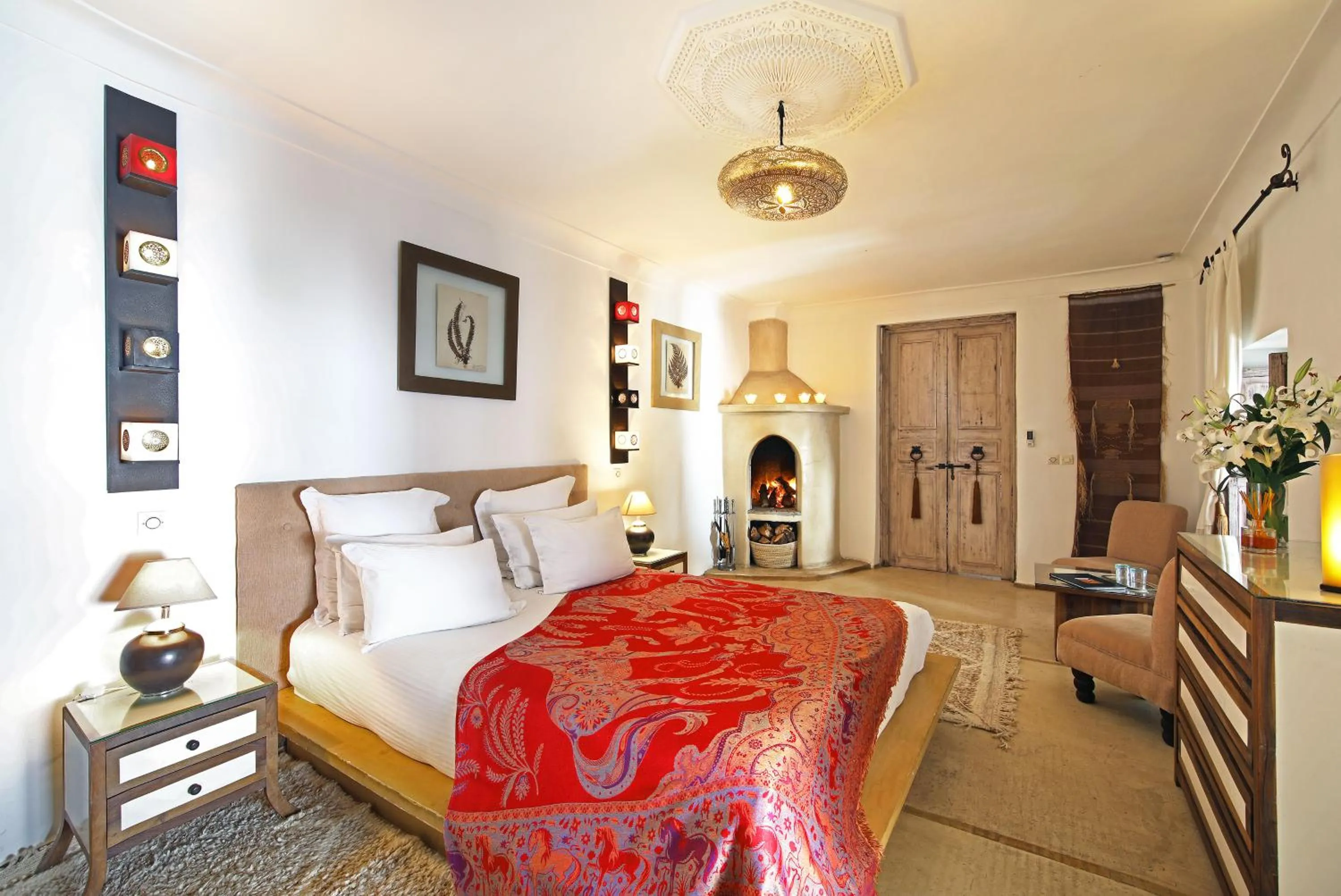 Bed in Riad Anyssates